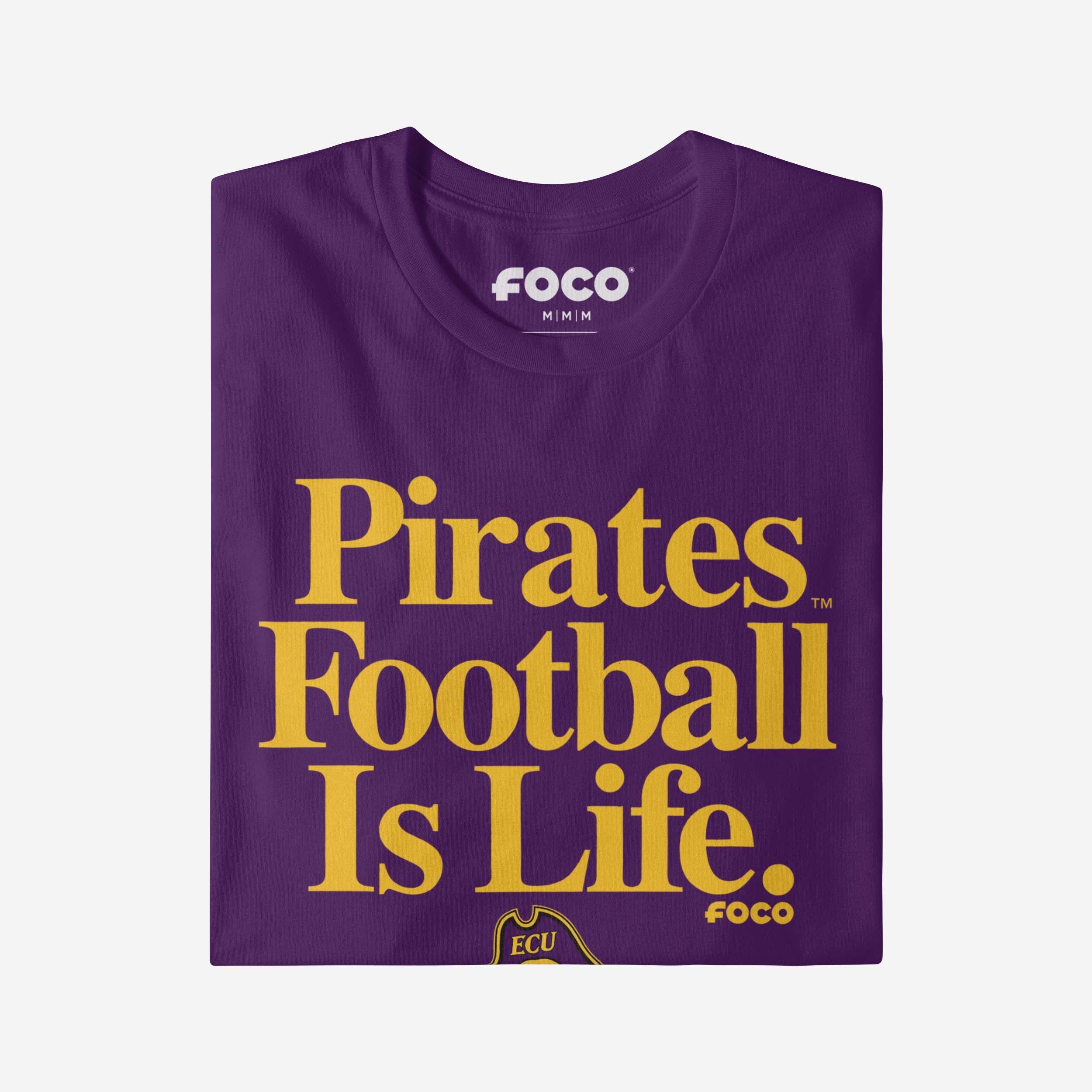East Carolina Pirates Football is Life T-Shirt - Image 4