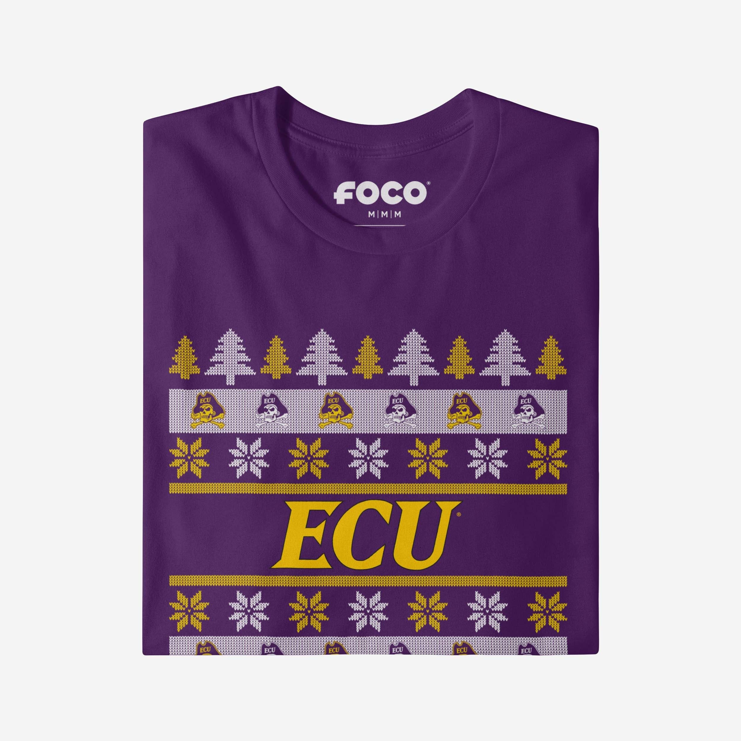 East Carolina Pirates Holiday Sweater T-Shirt - Image 4