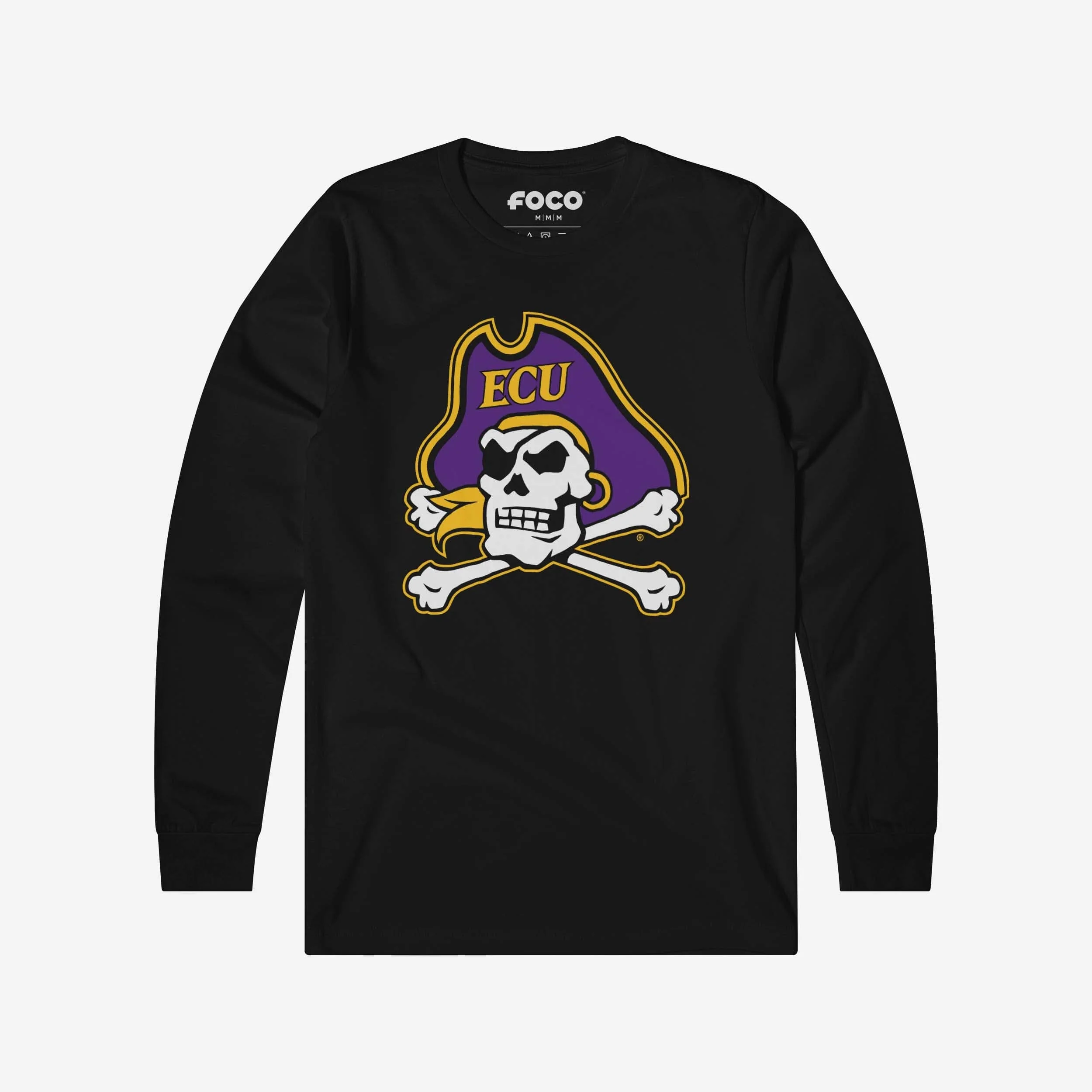East Carolina Pirates Primary Logo Long Sleeve T-Shirt - Image 4