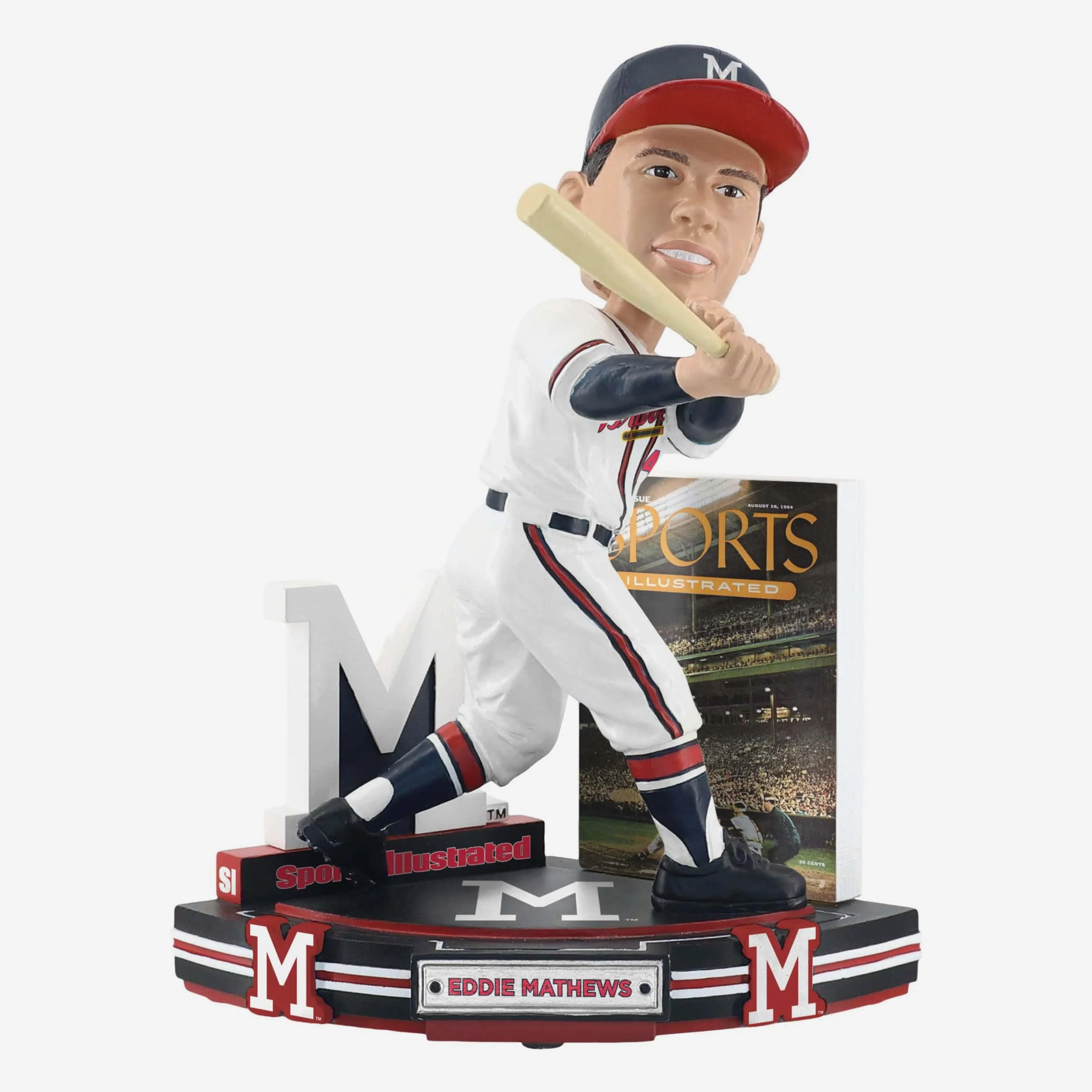 Eddie Mathews Milwaukee Braves First Issue 1954 Sports Illustrated Cover Bobblehead