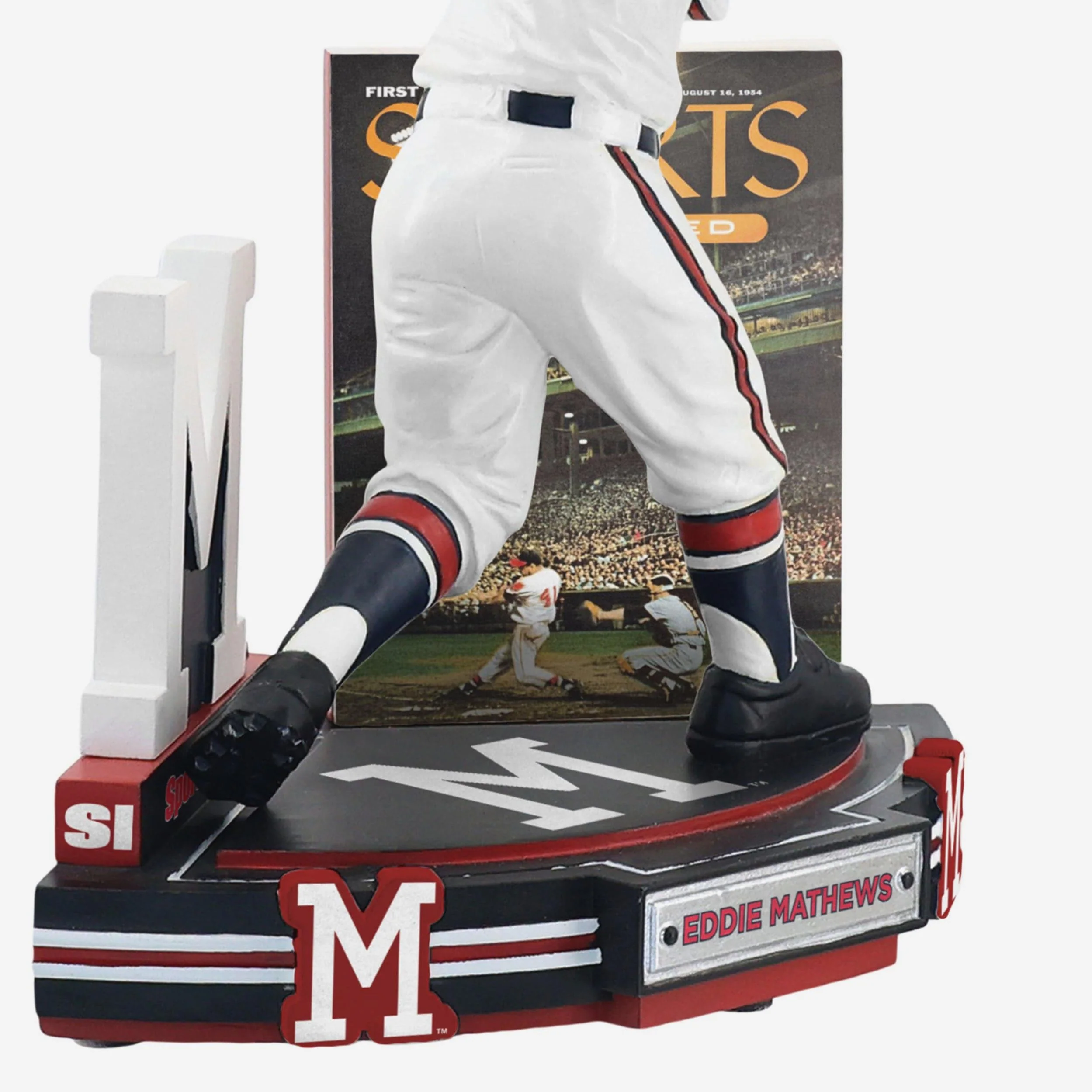 Eddie Mathews Milwaukee Braves First Issue 1954 Sports Illustrated Cover Bobblehead - Image 2