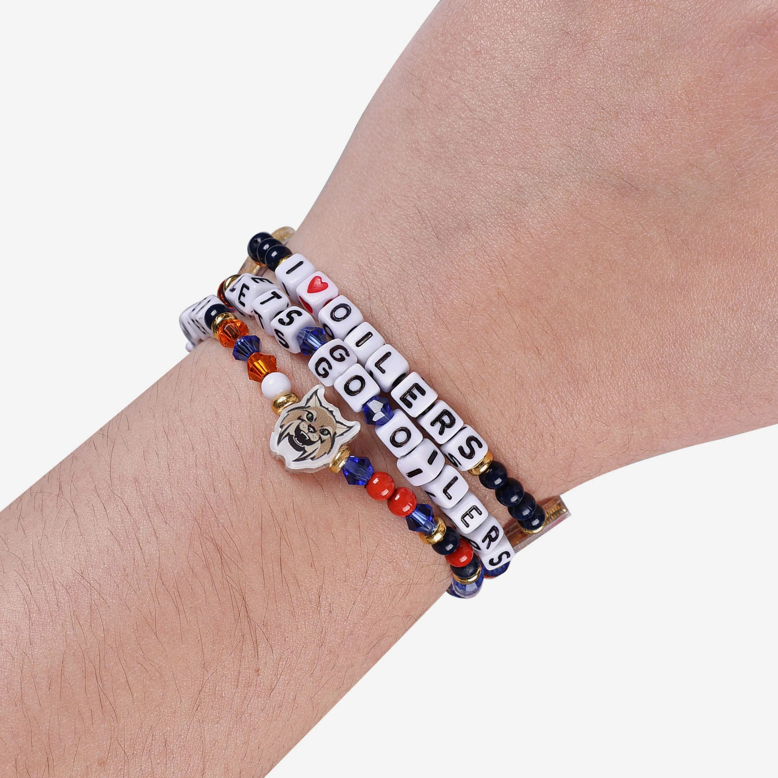 Edmonton Oilers 3 Pack Friendship Bracelet - Image 4