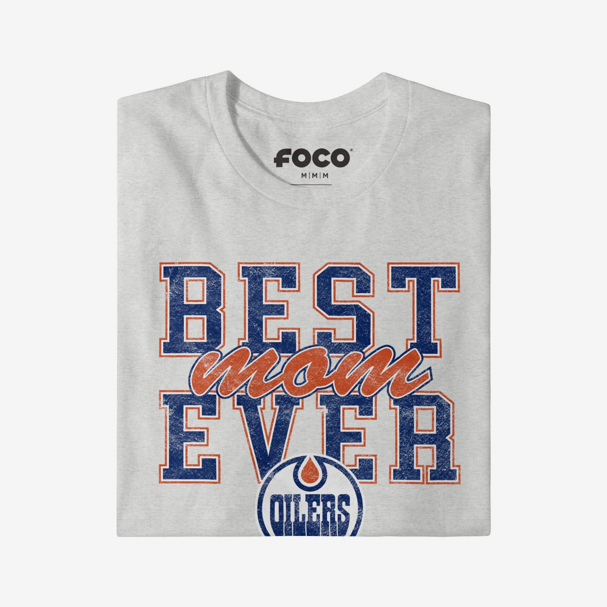 Edmonton Oilers Best Mom Ever Stacked T-Shirt - Image 3