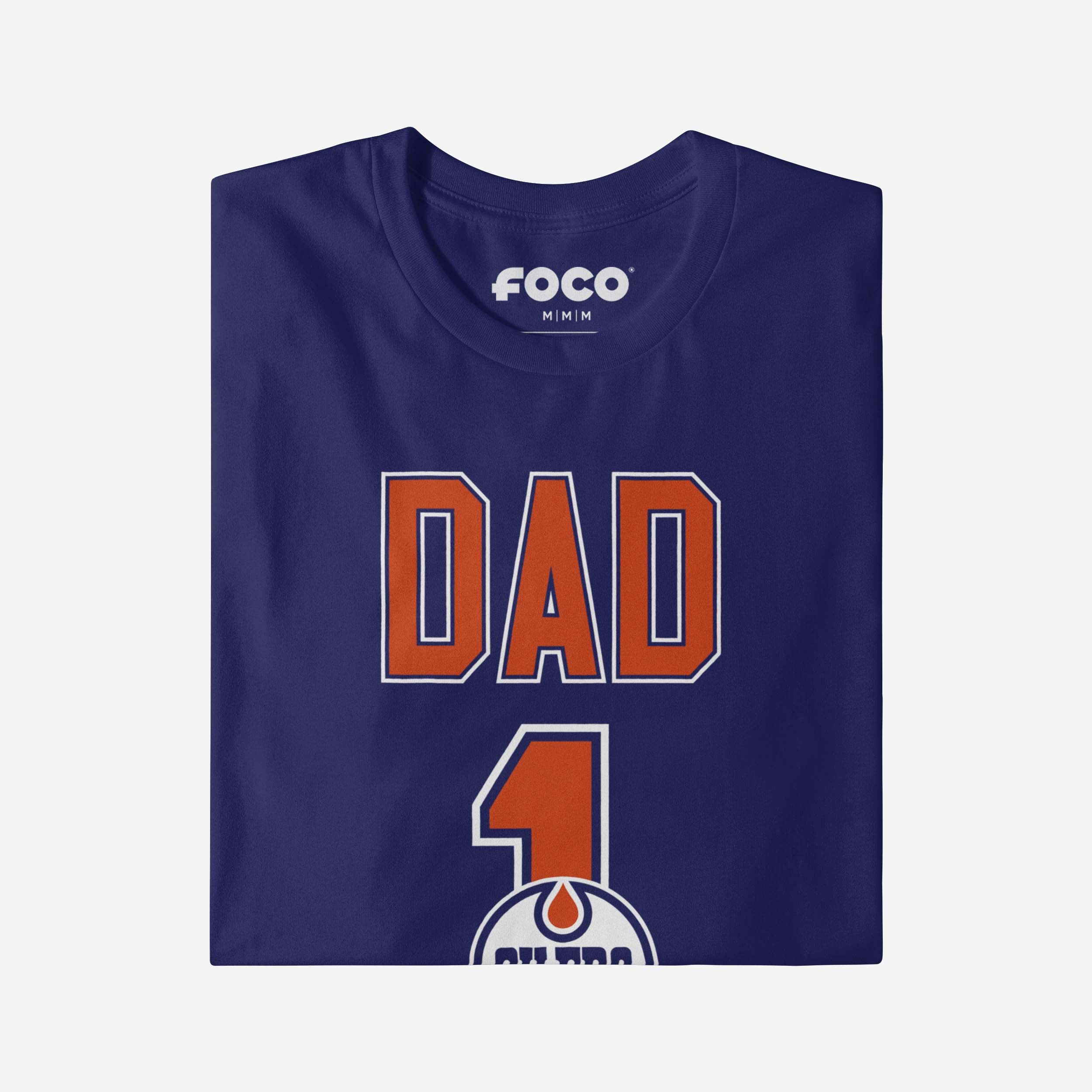 Edmonton Oilers Number 1 Dad T-Shirt - Image 3