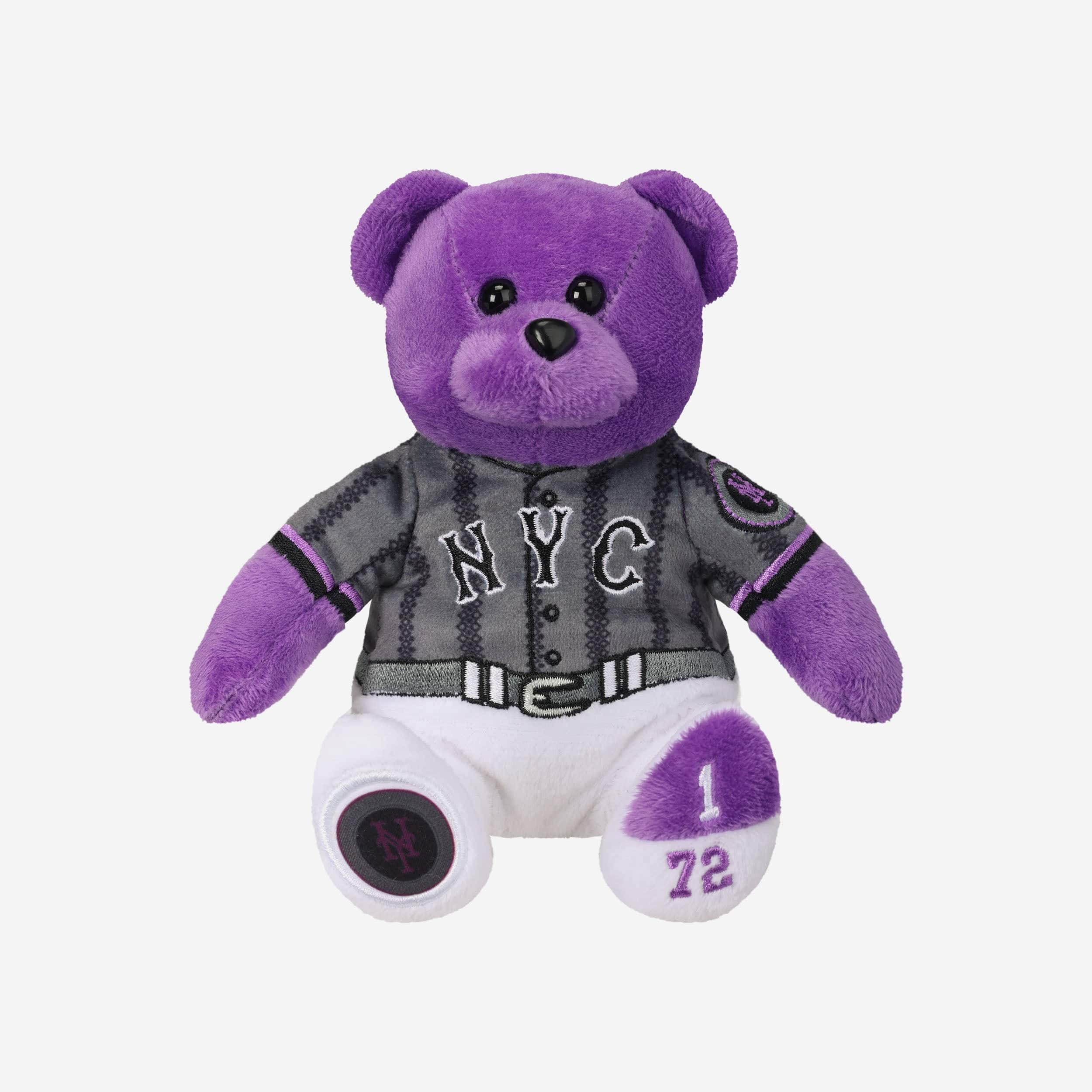 Edwin Diaz New York Mets 2024 City Connect Team Beans Embroidered Player Bear - Image 4