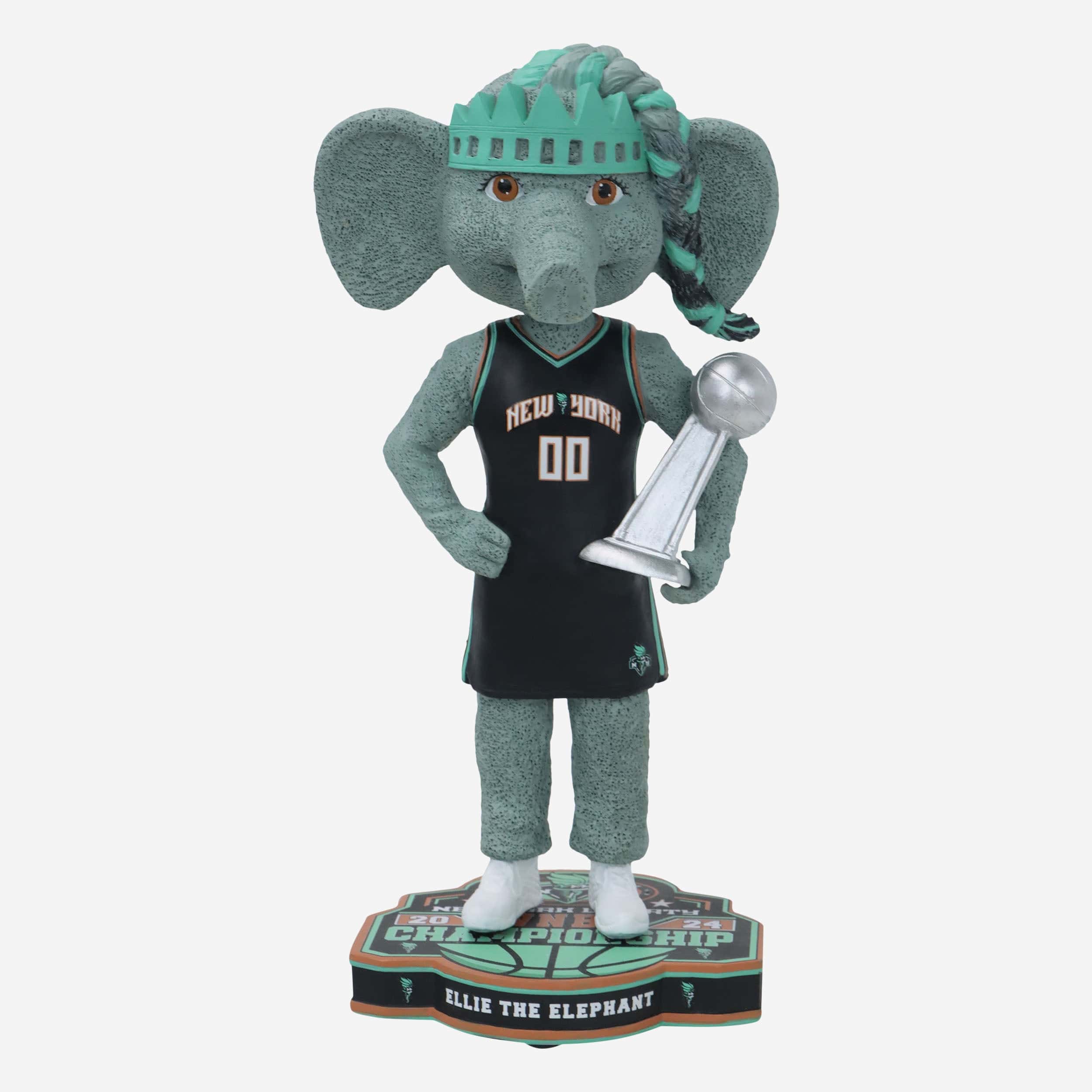 Ellie The Elephant New York Liberty 2024 WNBA Champions Mascot Bobblehead