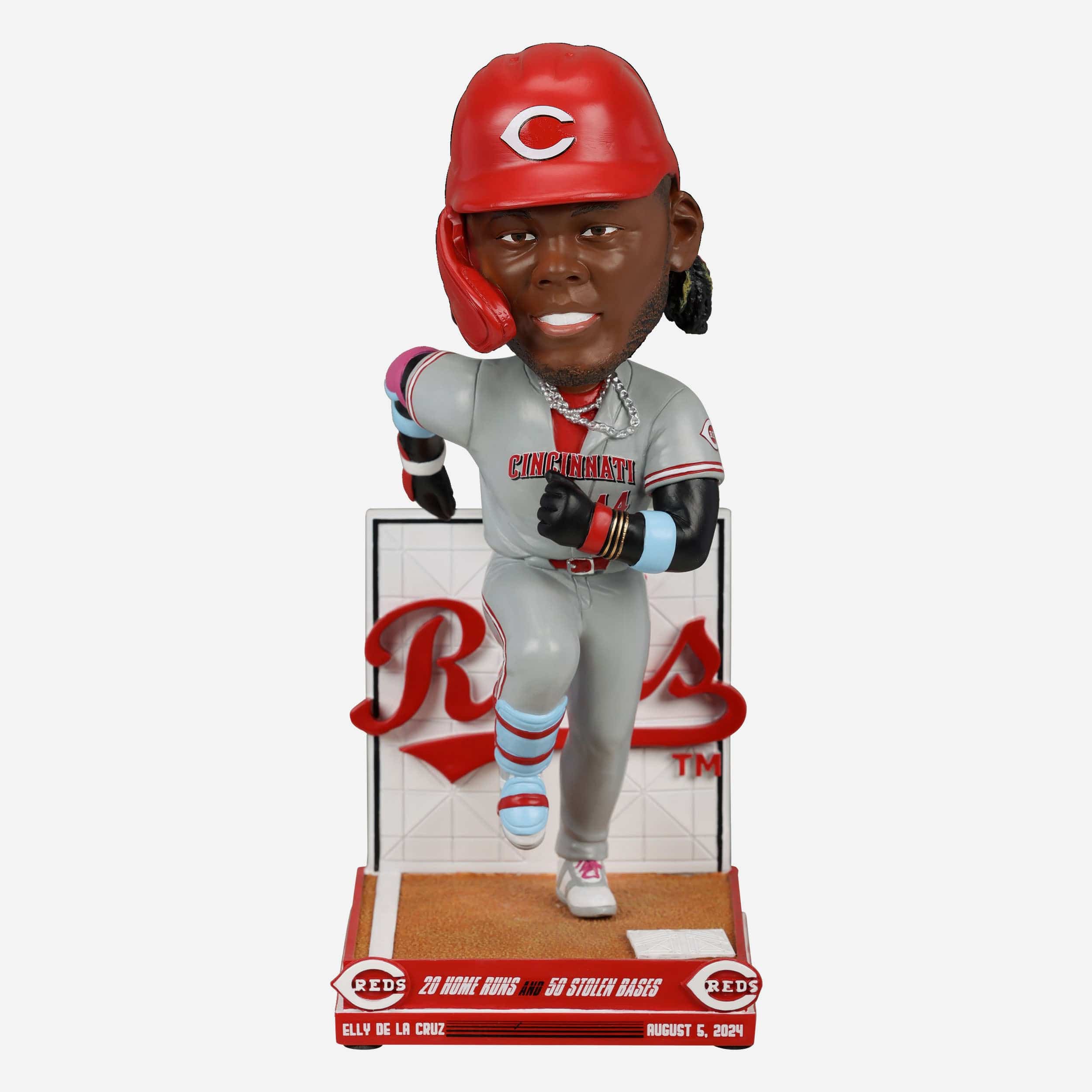 Elly De La Cruz Cincinnati Reds 20 Home Runs & 50 Stolen Bases Bobblehead