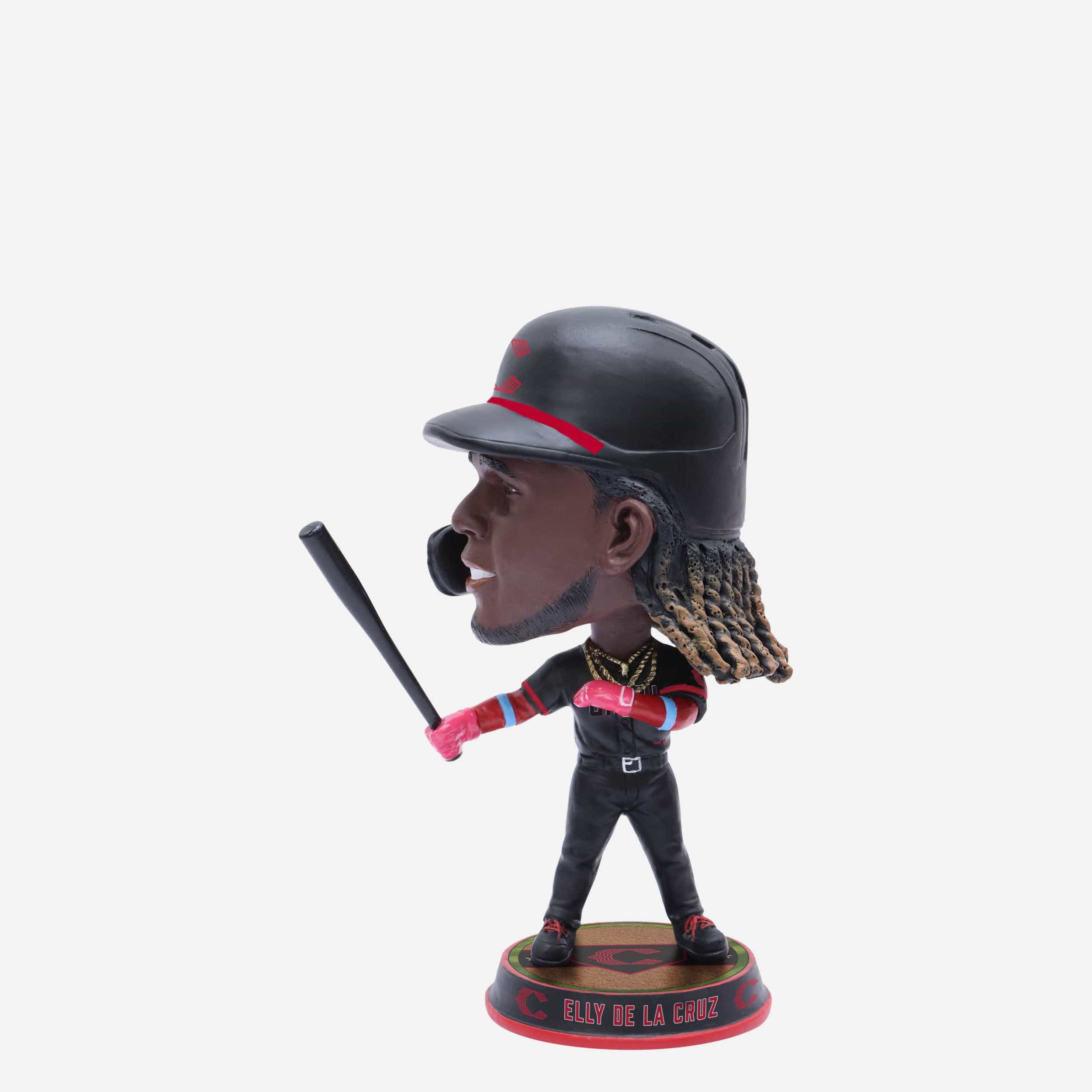 Elly De La Cruz Cincinnati Reds 2023 City Connect Field Stripe Mini Bighead Bobblehead