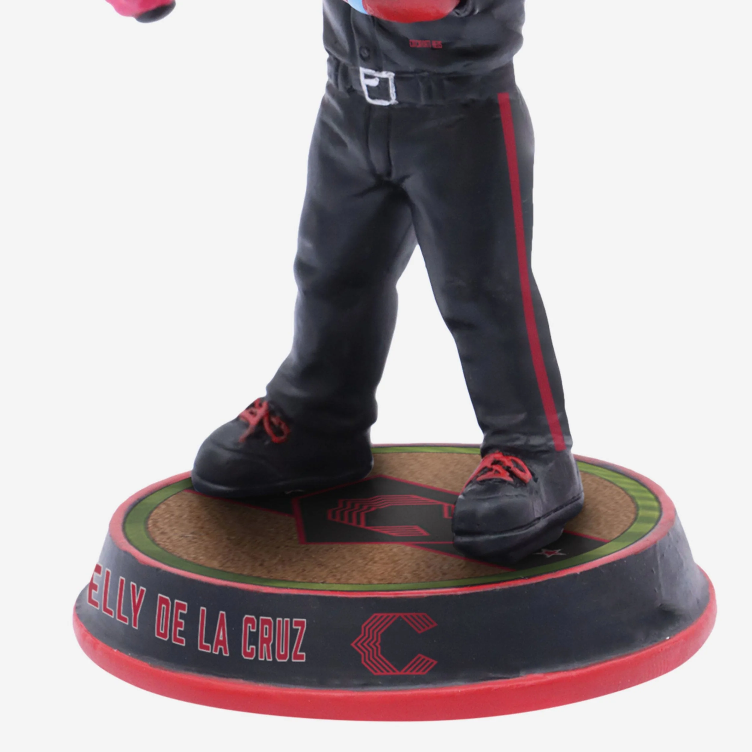 Elly De La Cruz Cincinnati Reds 2023 City Connect Field Stripe Mini Bighead Bobblehead - Image 3