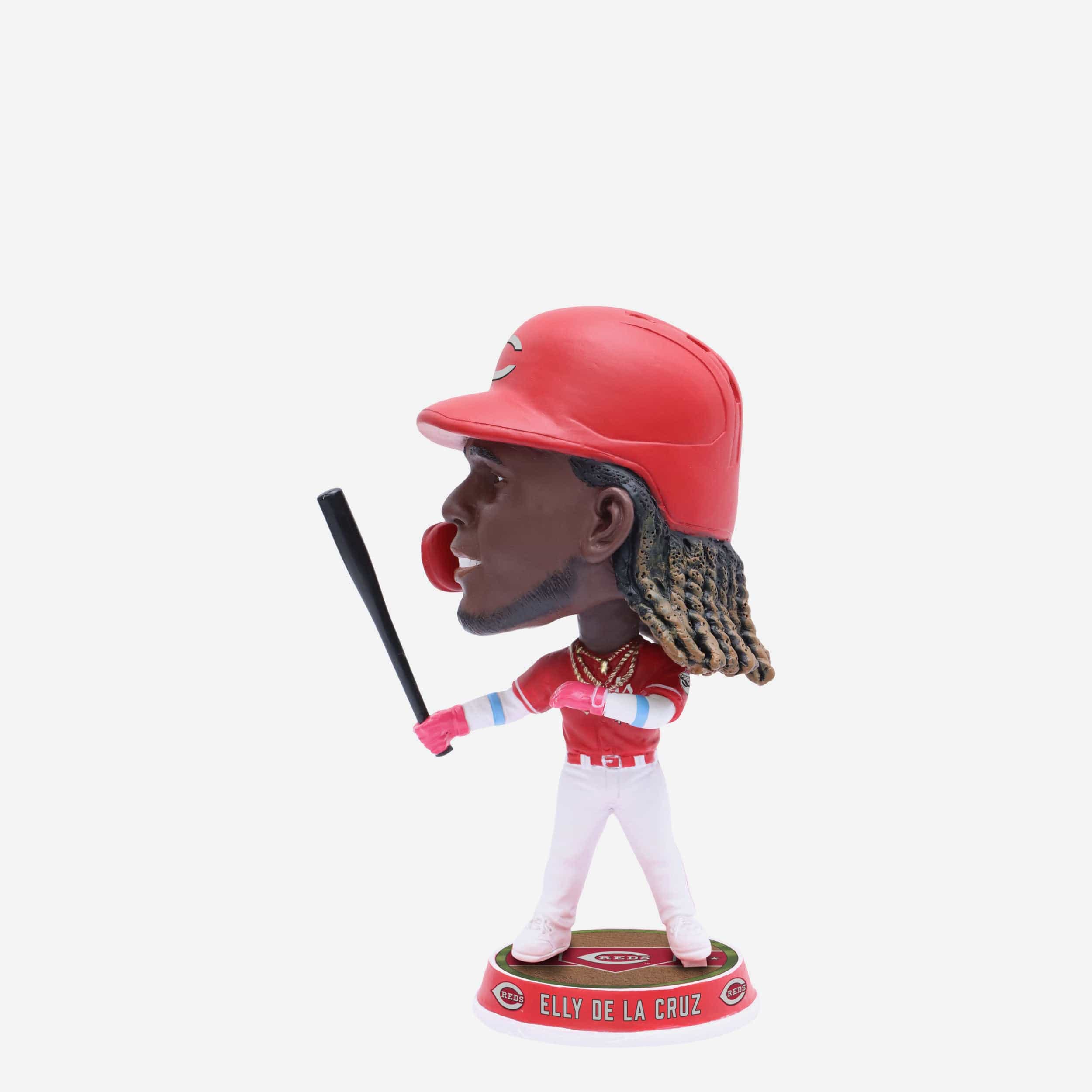 Elly De La Cruz Cincinnati Reds Alternate Uniform Field Stripe Mini Bighead Bobblehead