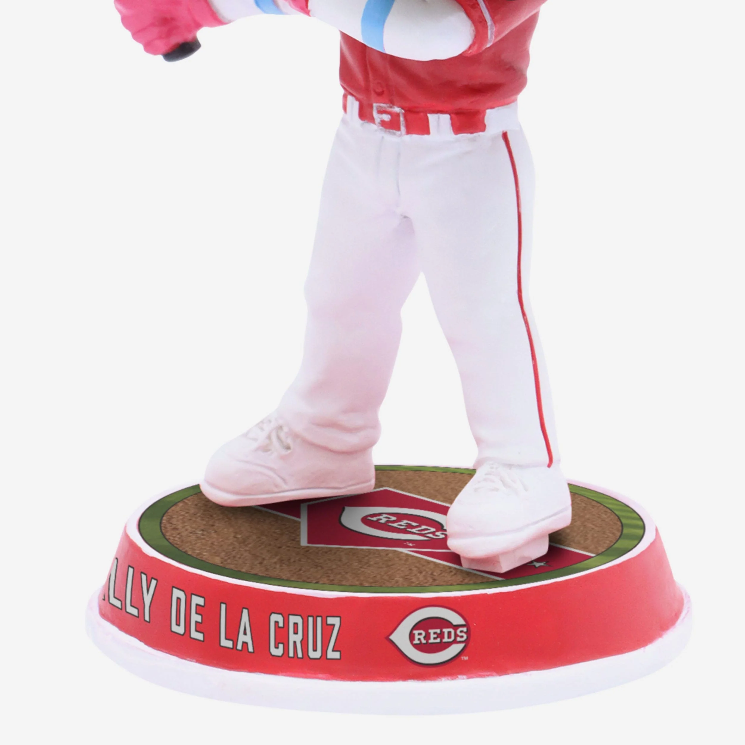 Elly De La Cruz Cincinnati Reds Alternate Uniform Field Stripe Mini Bighead Bobblehead - Image 3