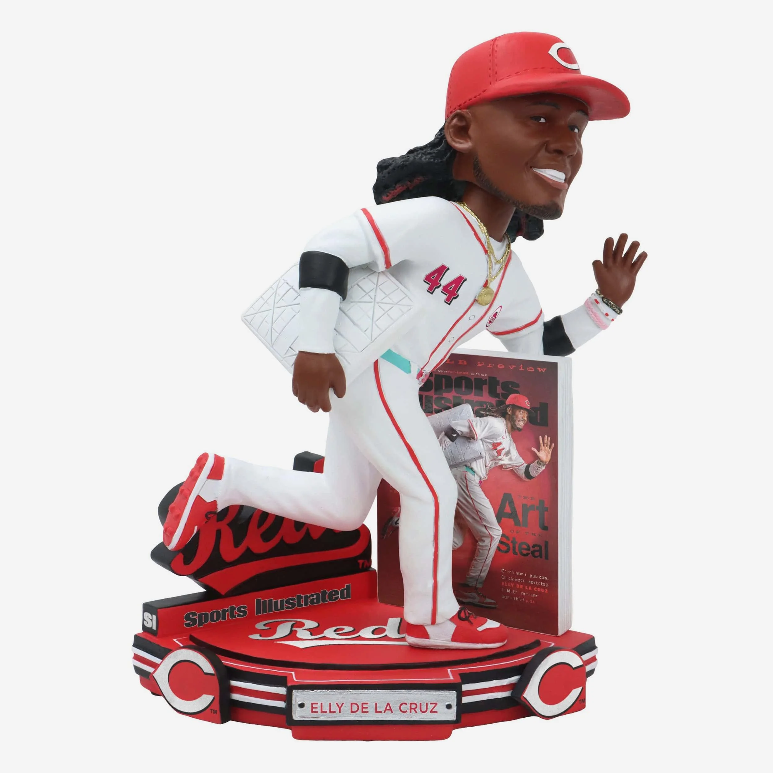 Elly De La Cruz Cincinnati Reds Art of the Steal Sports Illustrated Kids Cover Bobblehead