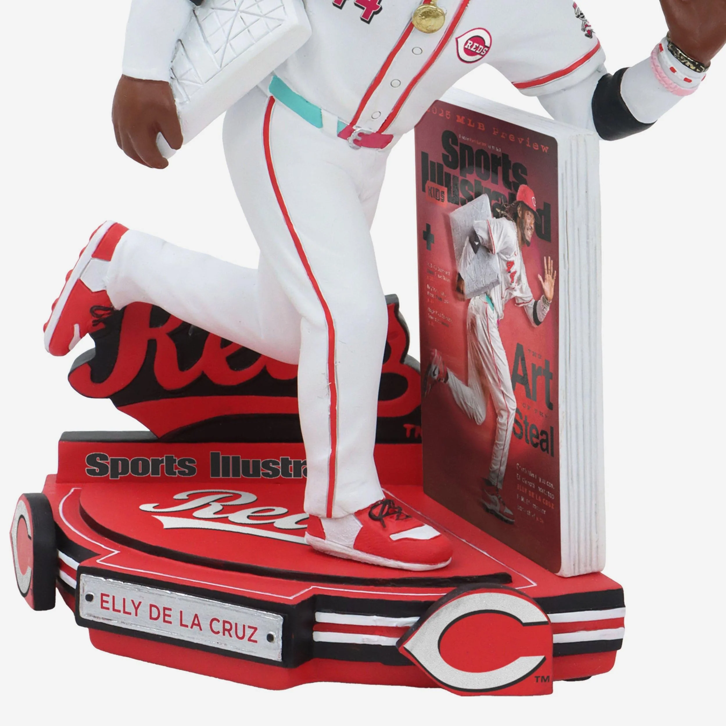 Elly De La Cruz Cincinnati Reds Art of the Steal Sports Illustrated Kids Cover Bobblehead - Image 3