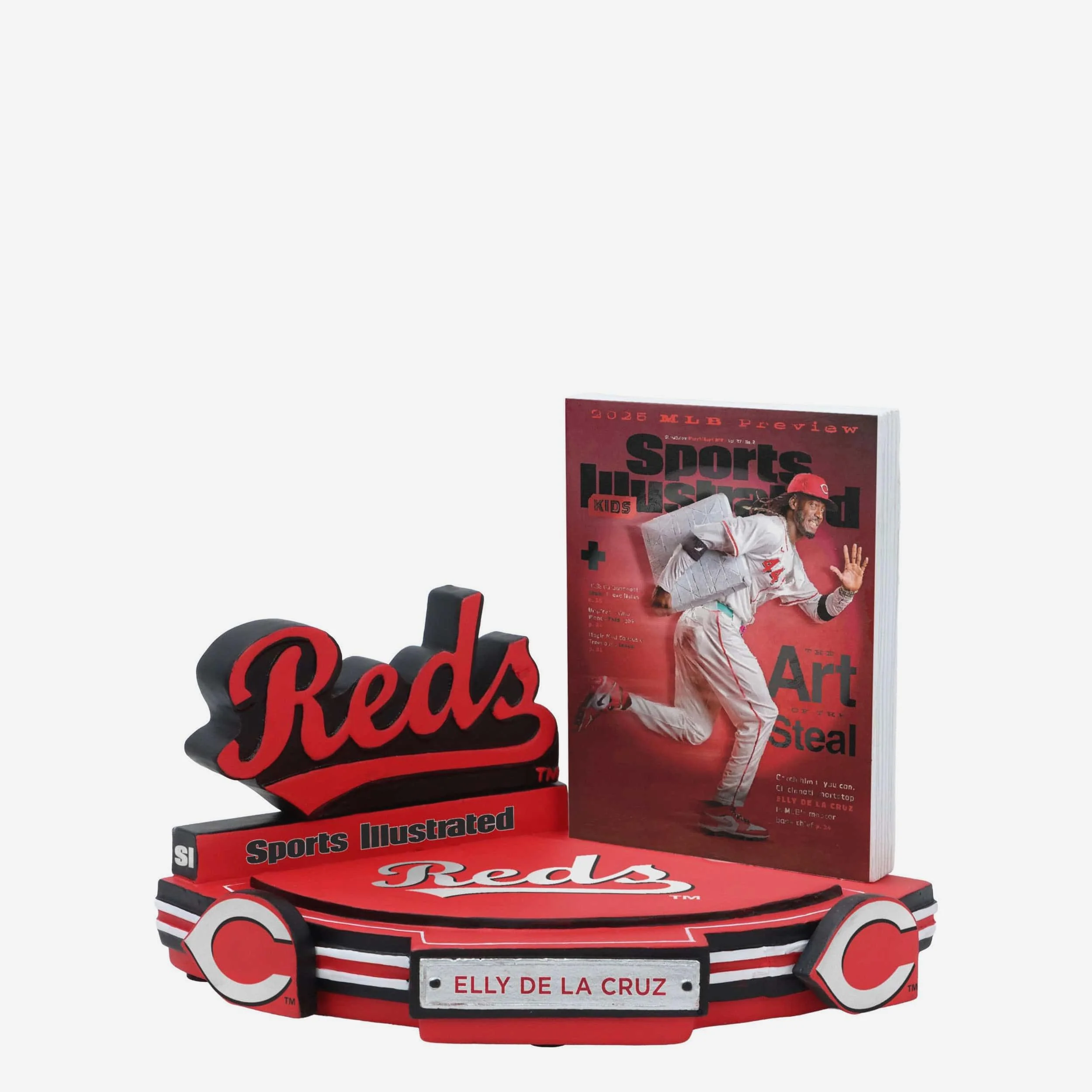 Elly De La Cruz Cincinnati Reds Art of the Steal Sports Illustrated Kids Cover Bobblehead - Image 4
