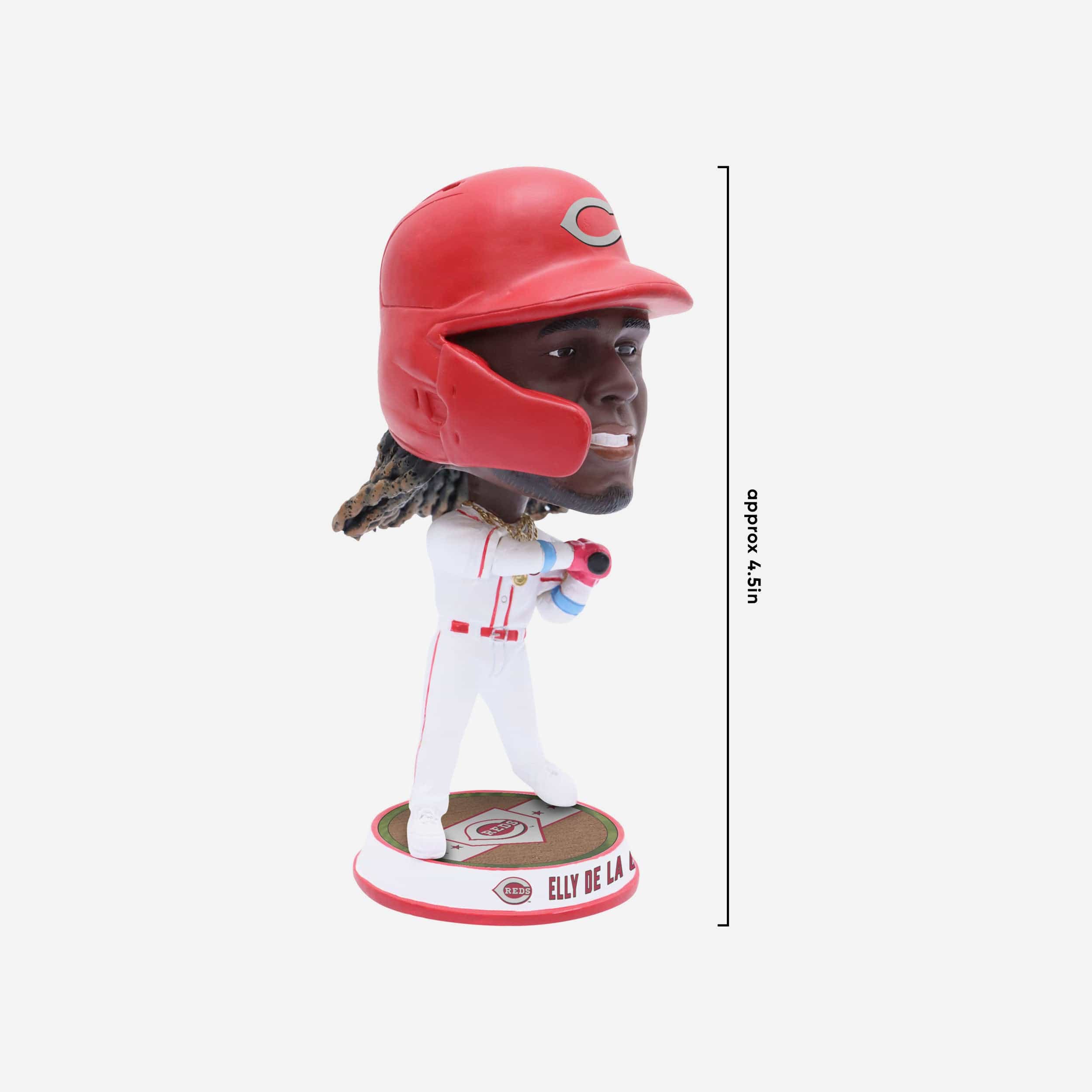 Elly De La Cruz Cincinnati Reds Field Stripe Mini Bighead Bobblehead - Image 4