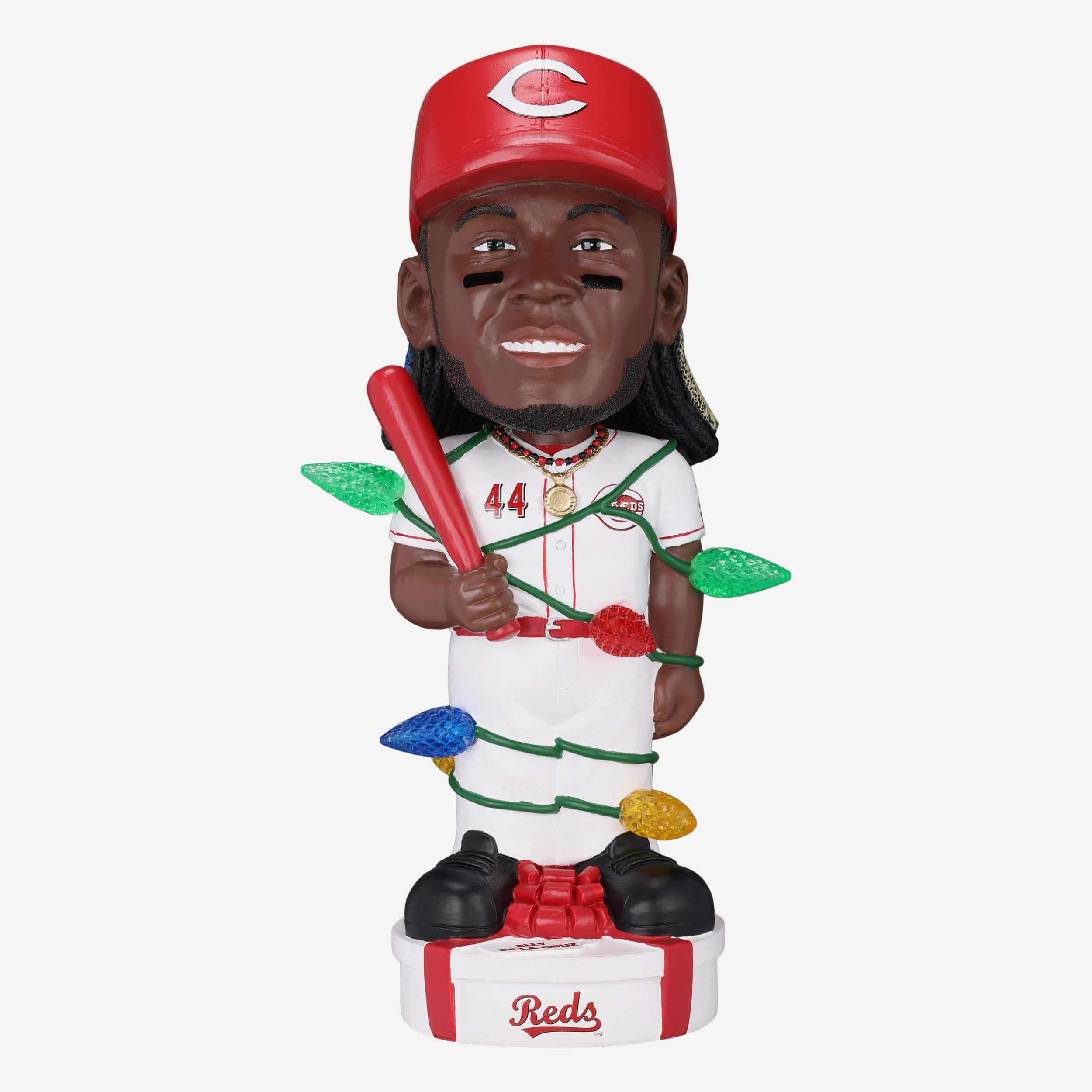 Elly De La Cruz Cincinnati Reds Holiday Lights Bobblehead