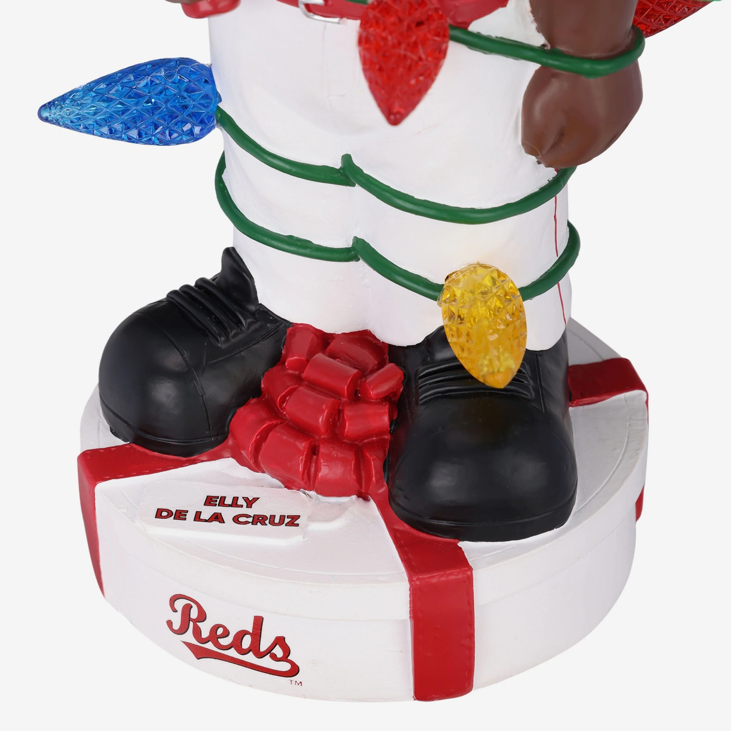 Elly De La Cruz Cincinnati Reds Holiday Lights Bobblehead - Image 4
