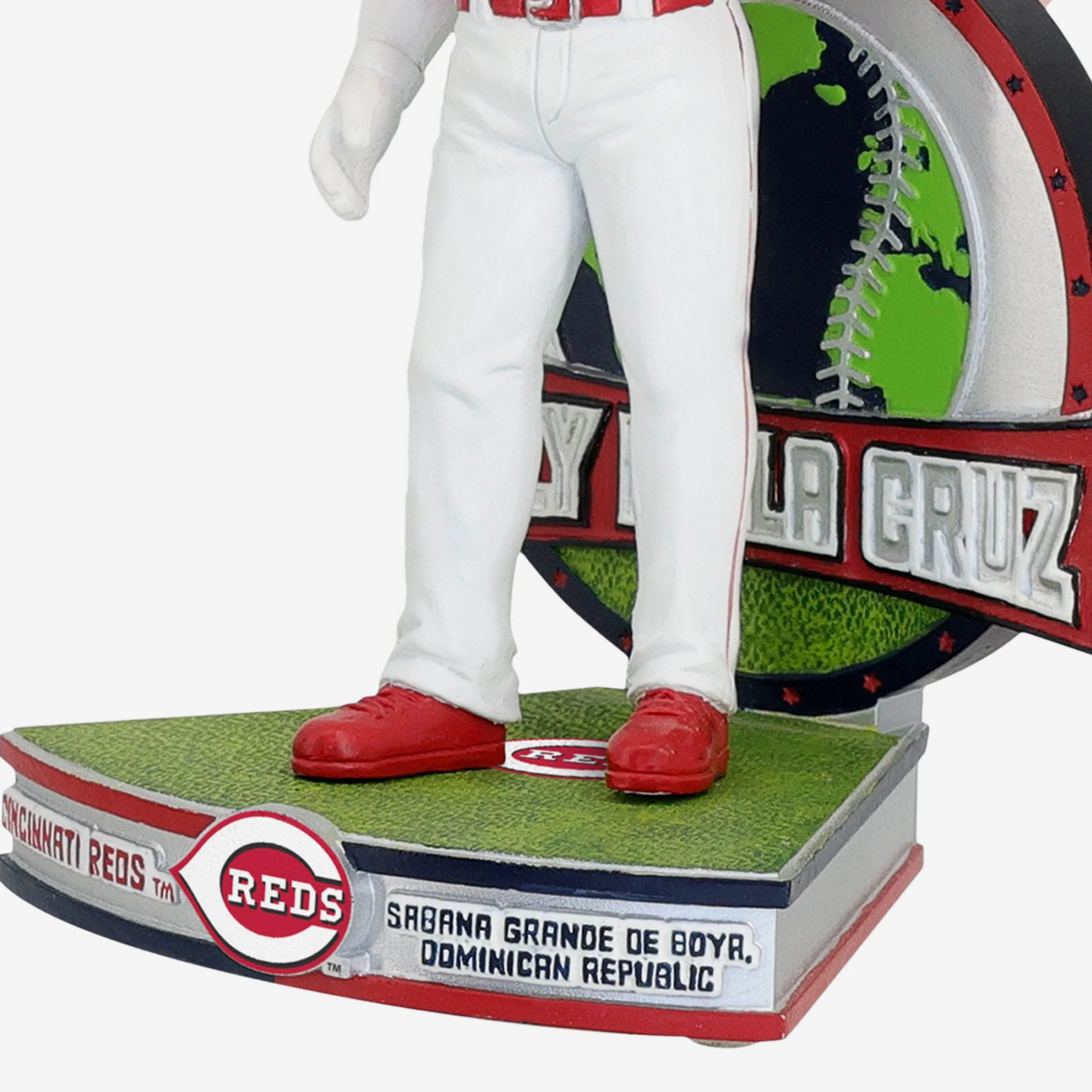 Elly De La Cruz Cincinnati Reds National Flag Bobblehead - Image 4