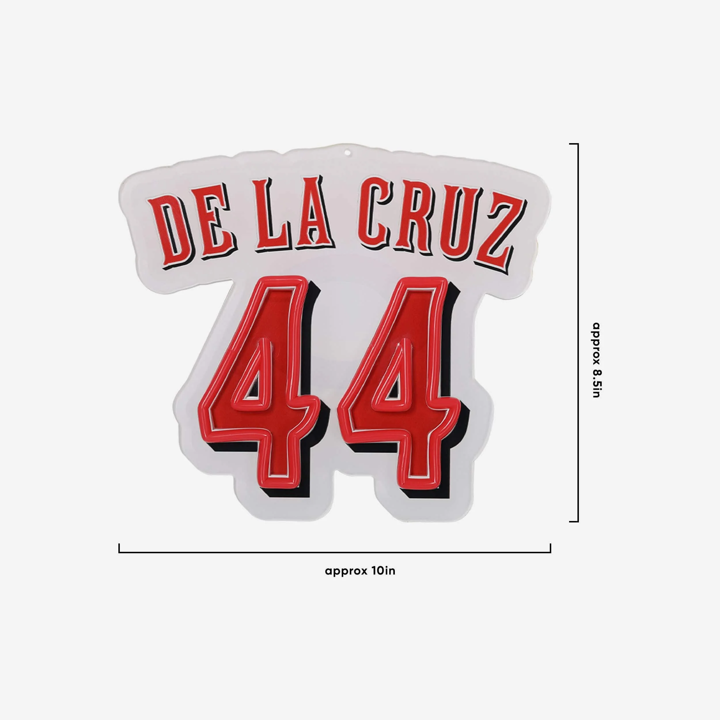 Elly De La Cruz Cincinnati Reds Neon Light Up Big Logo Player Chain - Image 5