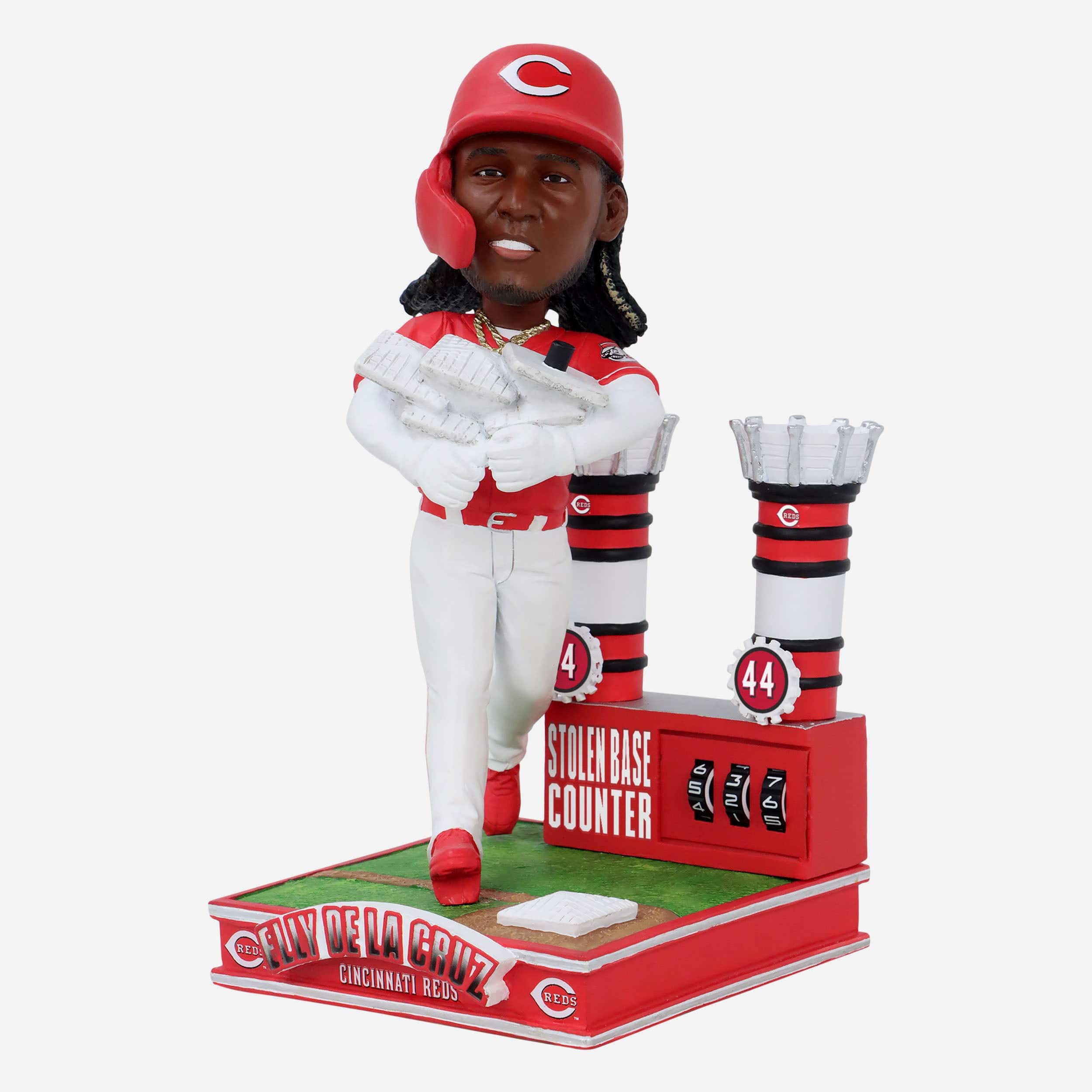 Elly De La Cruz Cincinnati Reds Stolen Base Counter Bobblehead - Image 4
