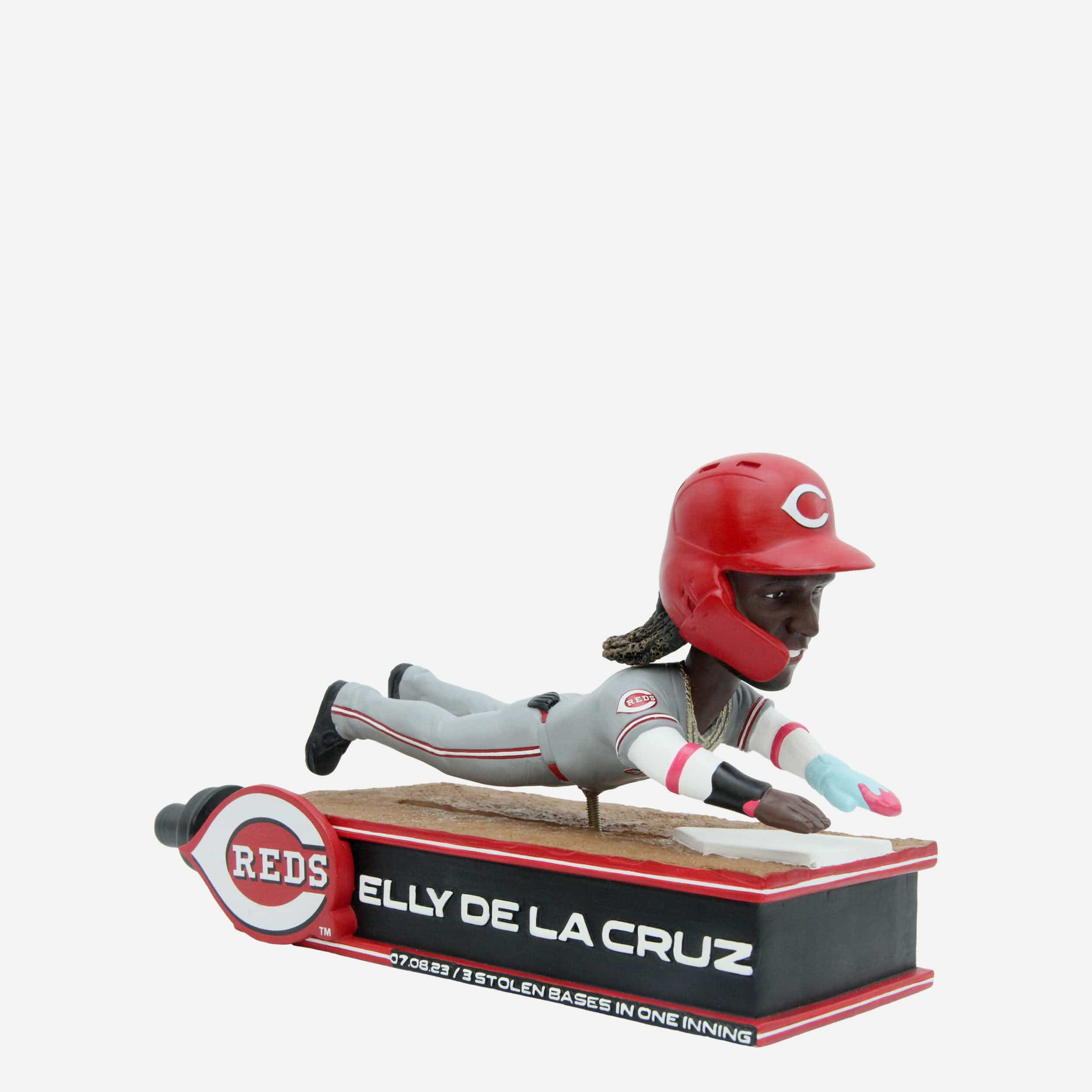 Elly De La Cruz Cincinnati Reds Stolen Base Trifecta Bobblehead - Image 5