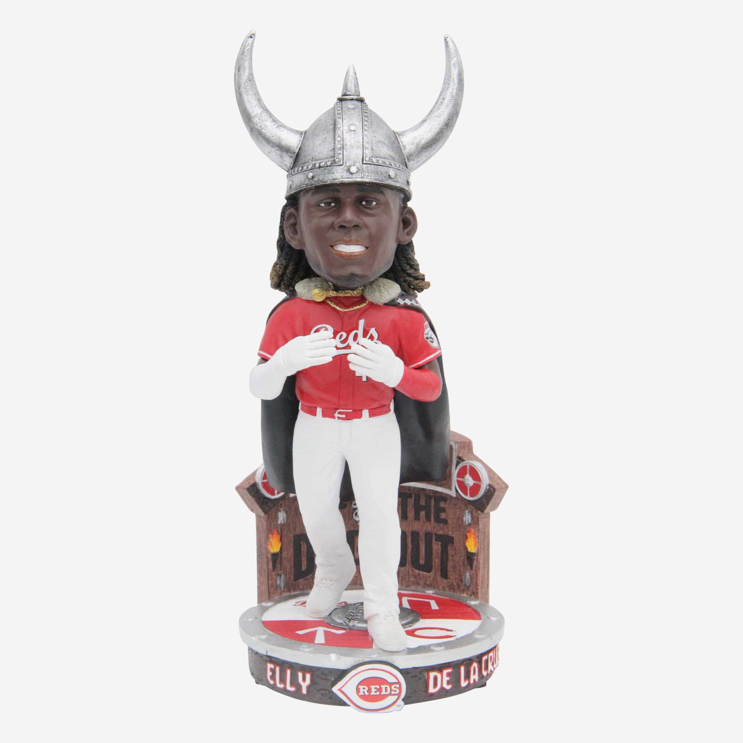 Elly De La Cruz Cincinnati Reds Viking Hat Home Run Celebration Bobblehead