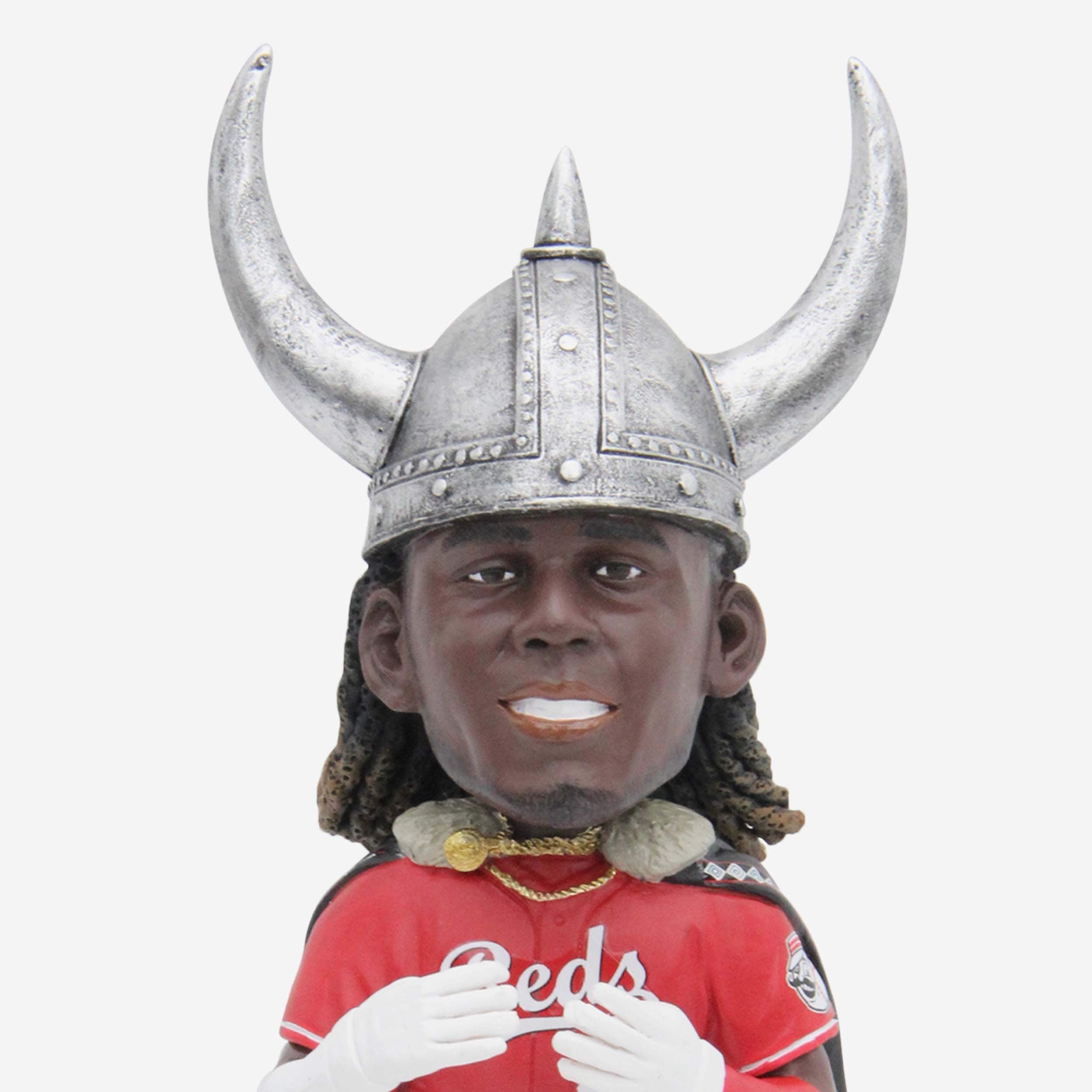 Elly De La Cruz Cincinnati Reds Viking Hat Home Run Celebration Bobblehead - Image 2