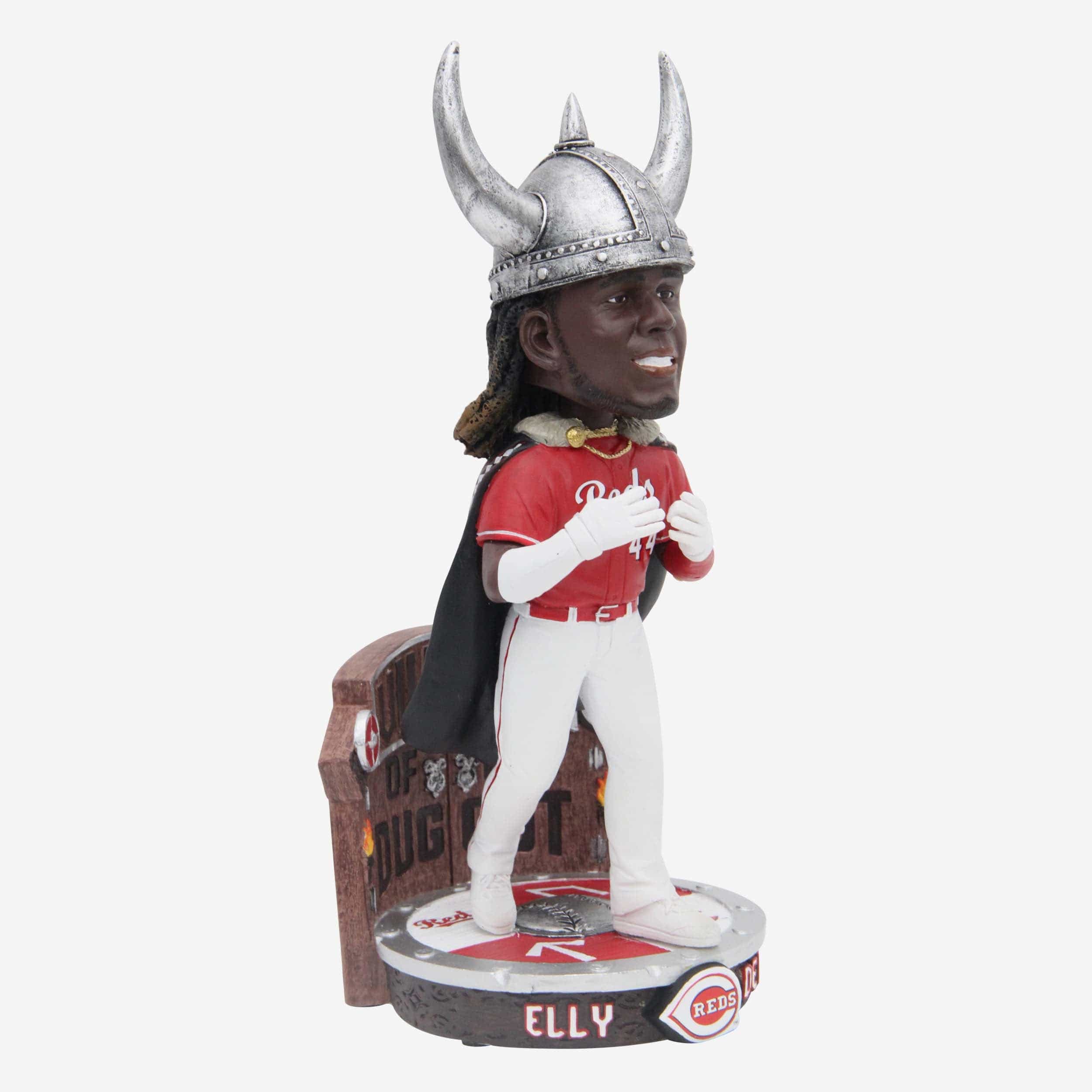 Elly De La Cruz Cincinnati Reds Viking Hat Home Run Celebration Bobblehead - Image 4