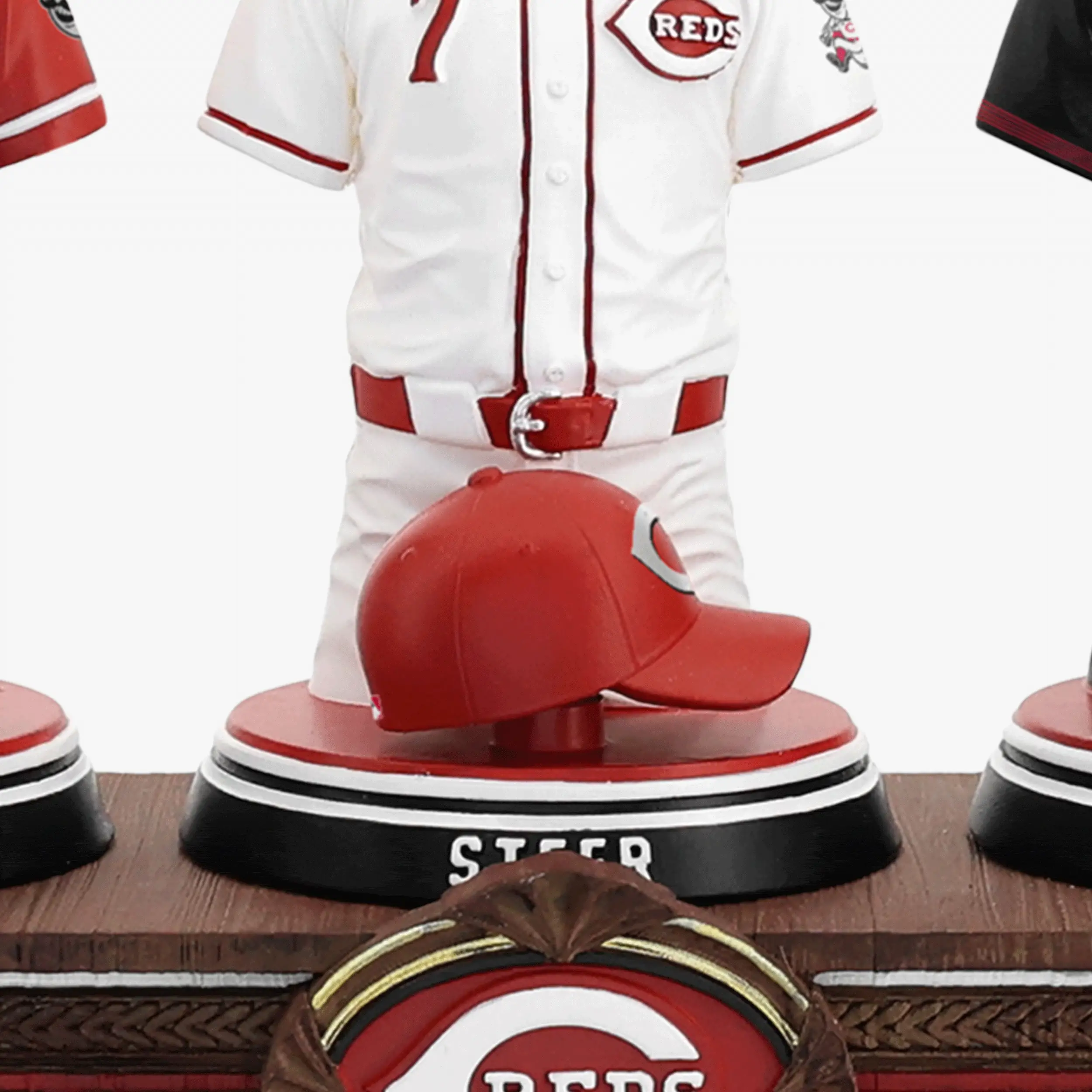 Elly De La Cruz & Hunter Greene & Spencer Steer Cincinnati Reds 2026 Jersey Bust Triple Bobblehead - Image 2