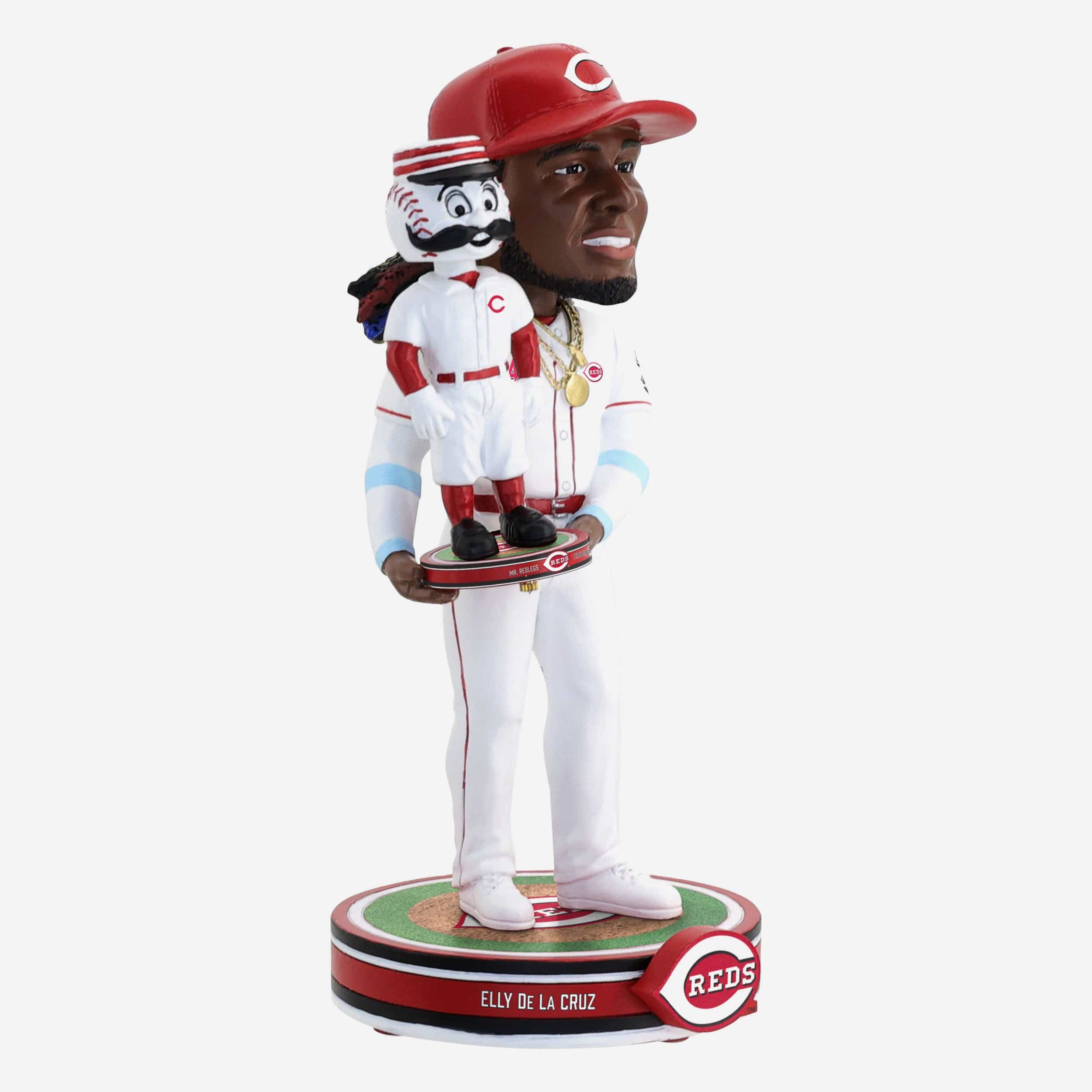 Elly De la Cruz & Mr Redlegs Cincinnati Reds Bobble Dubblz Friendz Bobblehead - Image 5