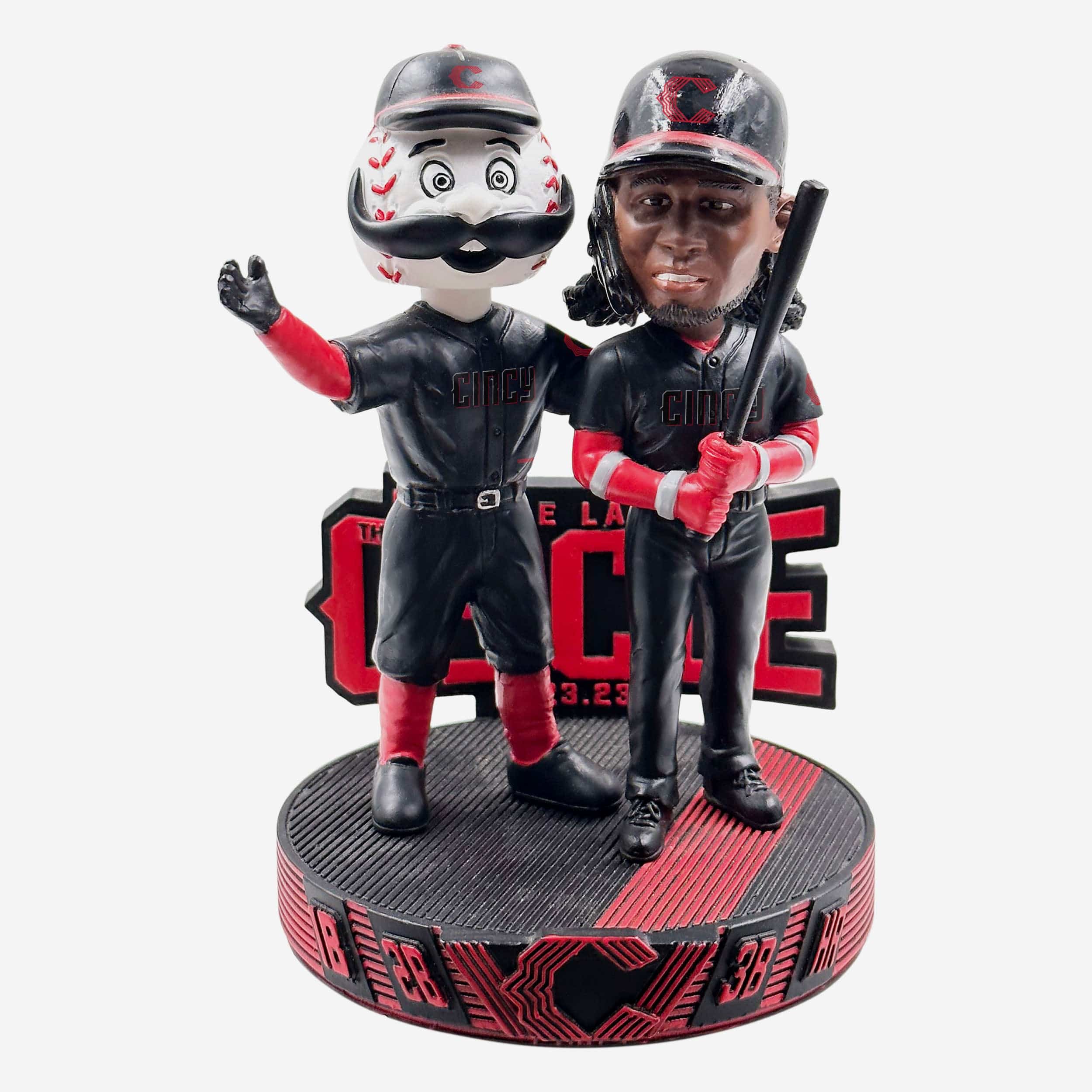 Elly De La Cruz & Mr Redlegs Cincinnati Reds Cycle Celebration Dual Bobblehead