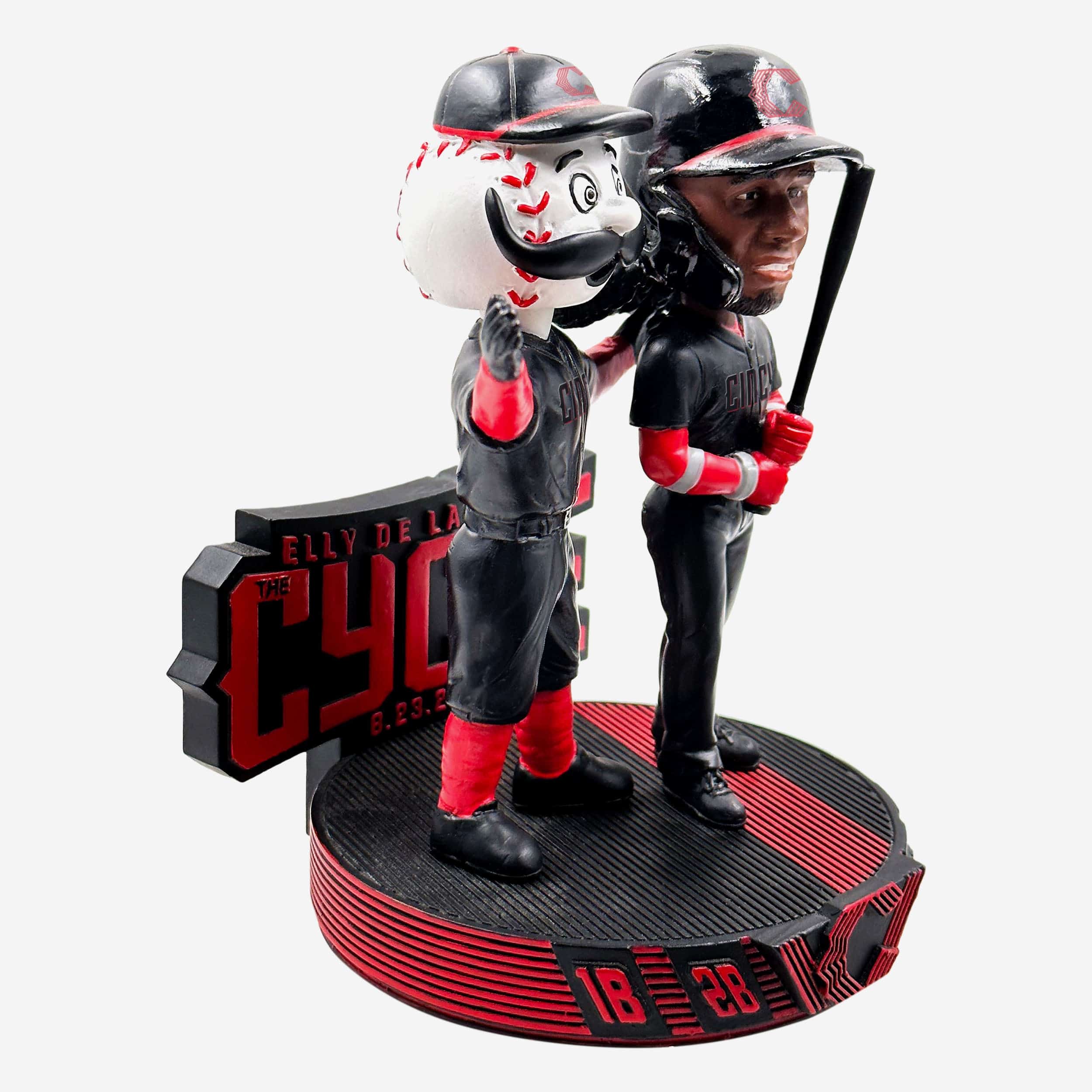 Elly De La Cruz & Mr Redlegs Cincinnati Reds Cycle Celebration Dual Bobblehead - Image 5