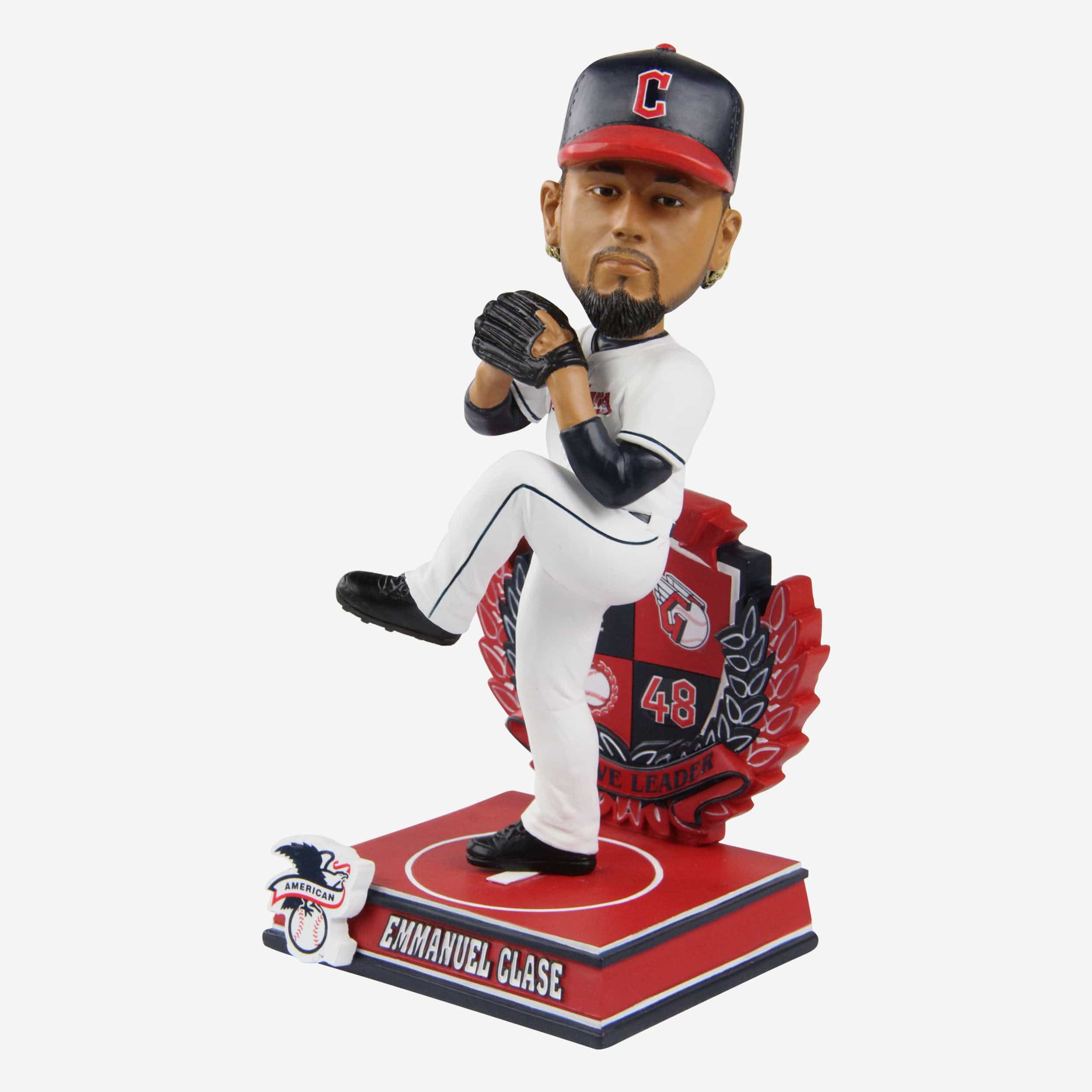 Emmanuel Clase Cleveland Guardians 2022 American League Save Leader Bobblehead - Image 4