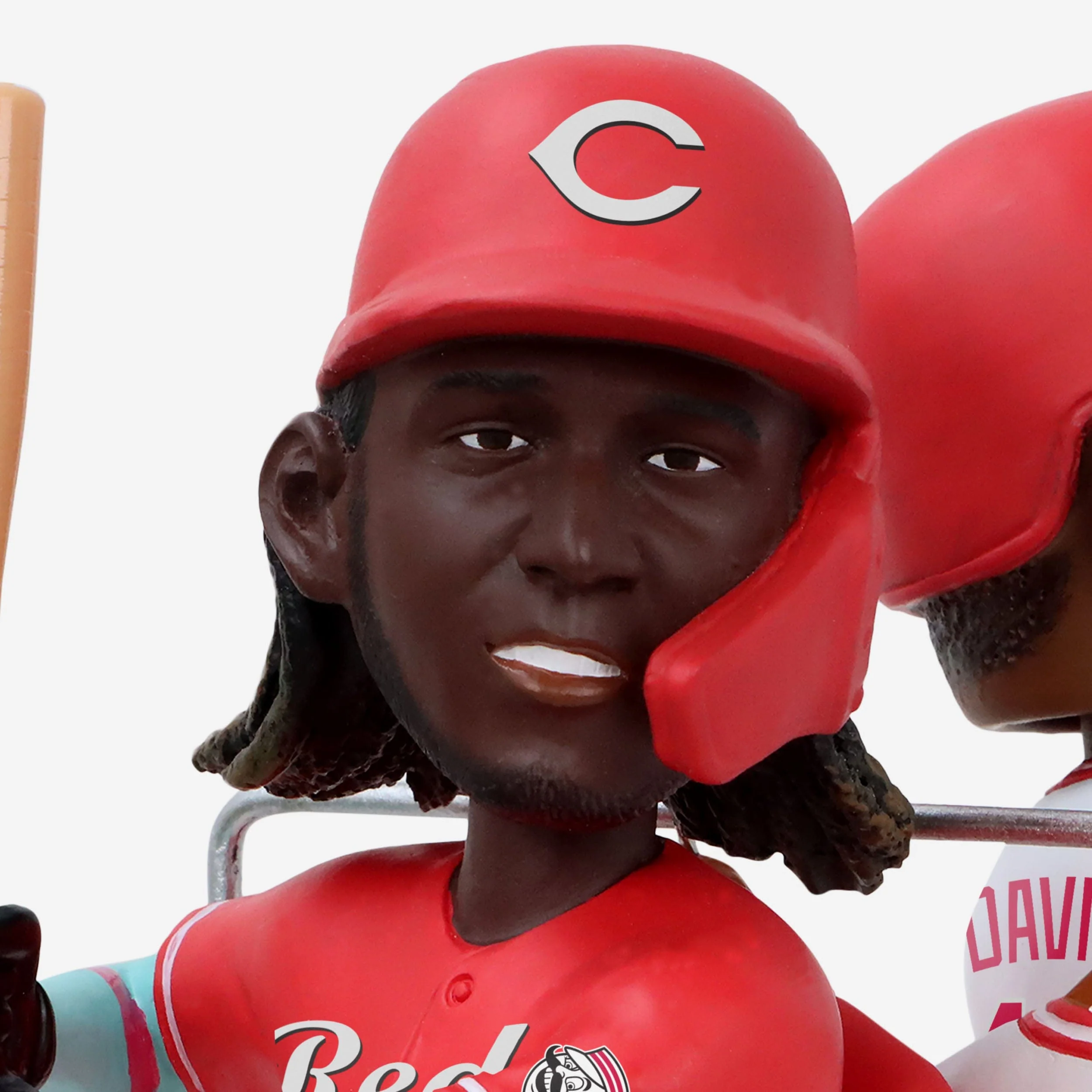 Eric Davis & Elly De La Cruz Cincinnati Reds Famous 44s Dual Spinning Bobblehead - Image 3