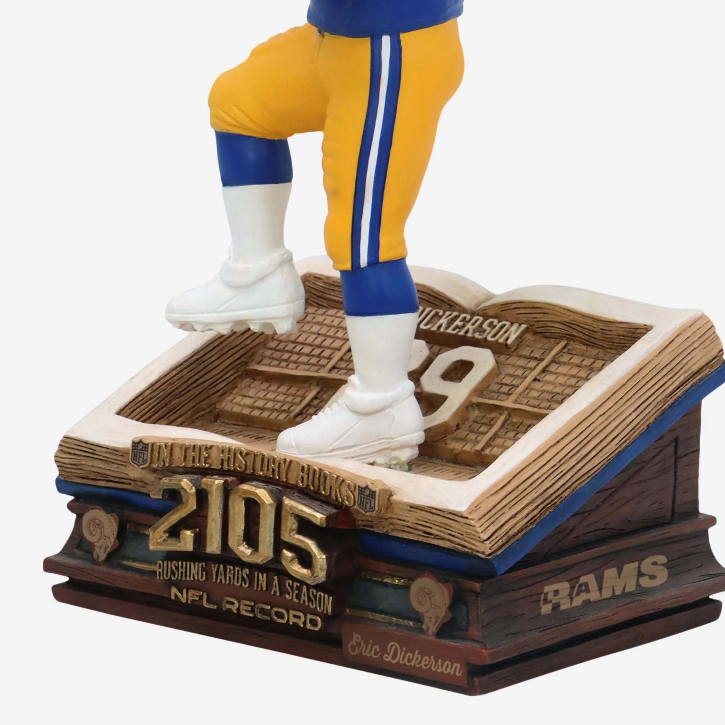 Eric Dickerson Los Angeles Rams Single-Season Rushing Record Book Bobblehead - Image 3