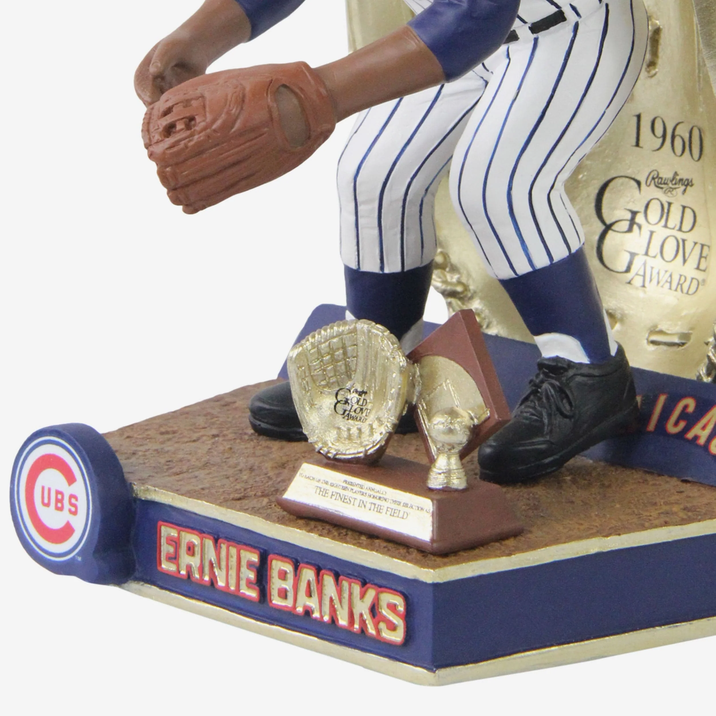 Ernie Banks Chicago Cubs 1960 Gold Glove Bobblehead - Image 3