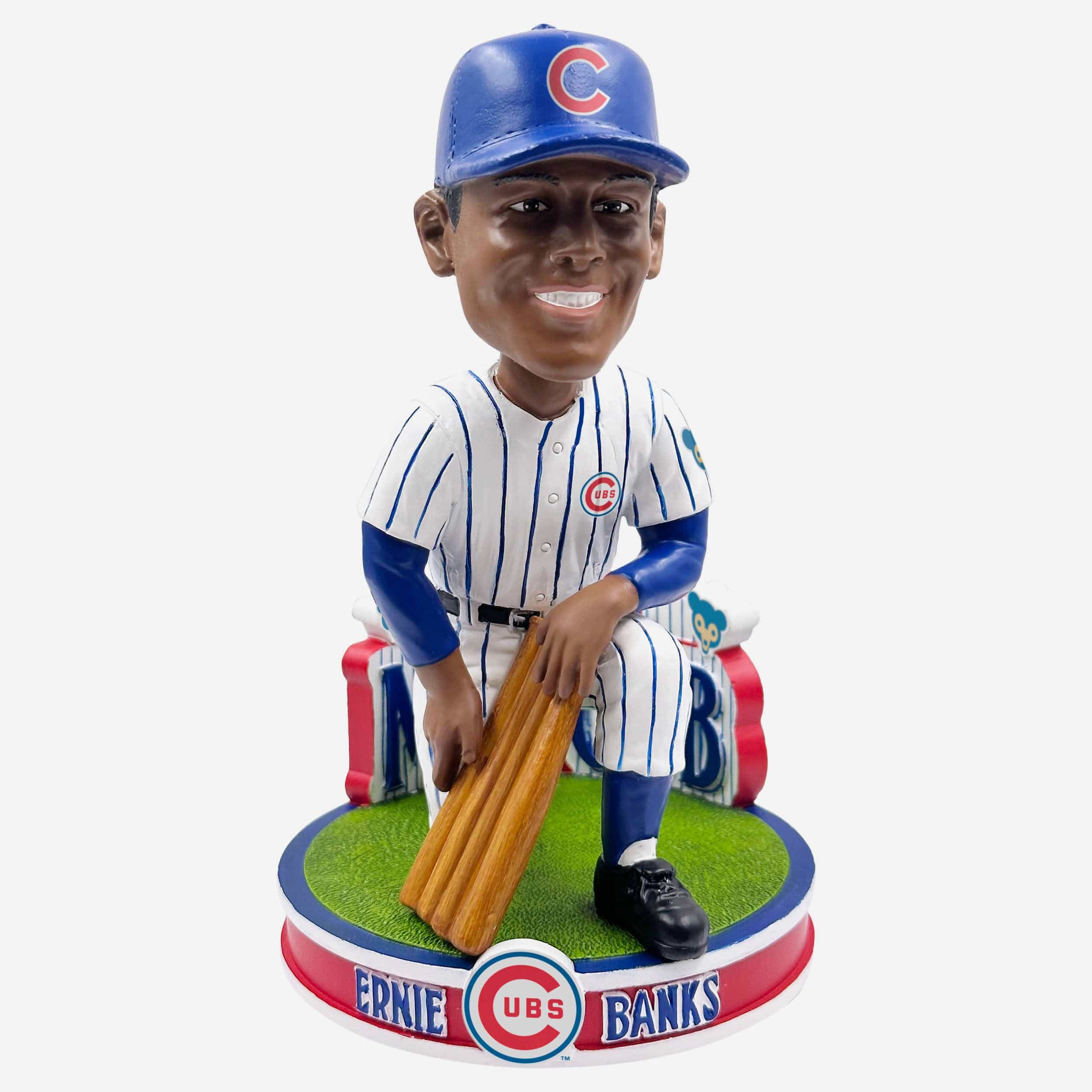 Ernie Banks Chicago Cubs Lets Play Two Bobblehead