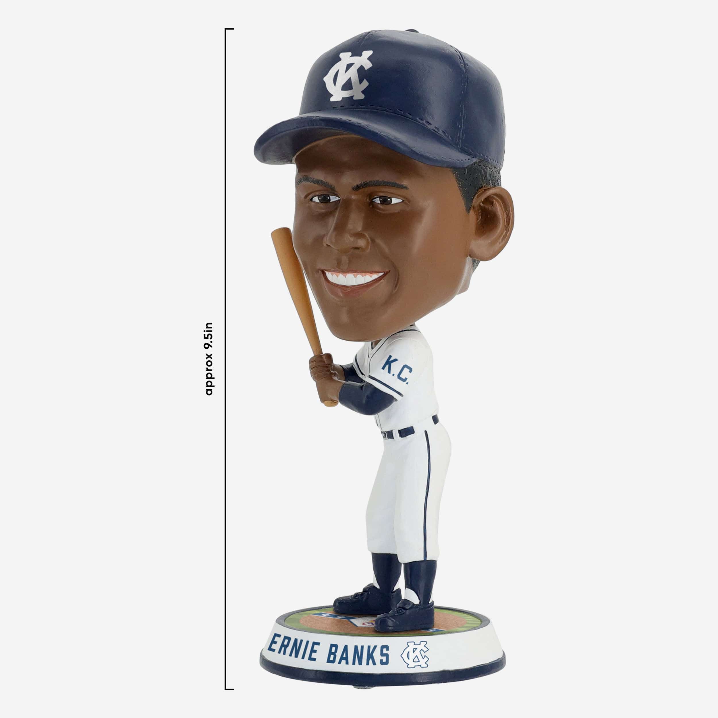 Ernie Banks Kansas City Monarchs Field Stripe Bighead Bobblehead - Image 4
