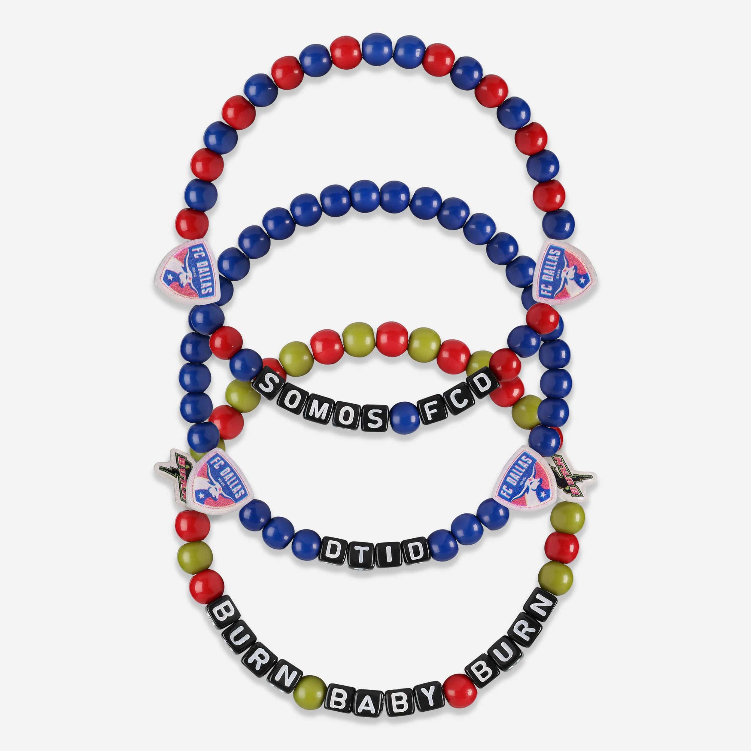 FC Dallas 3 Pack Beaded Friendship Bracelet