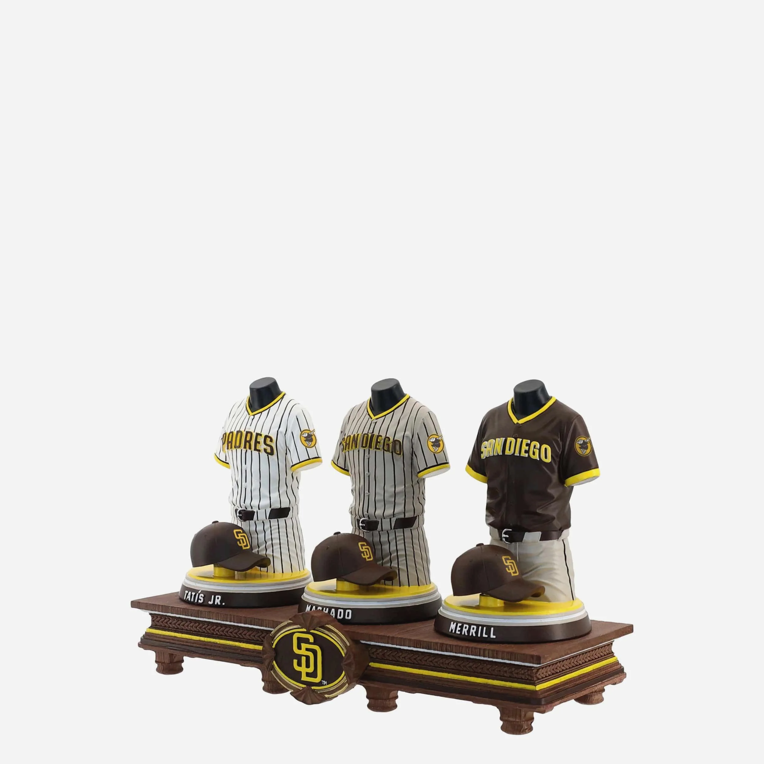 Fernando Tatis & Manny Machado & Jackson Merrill San Diego Padres 2026 Jersey Bust Triple Bobblehead - Image 5