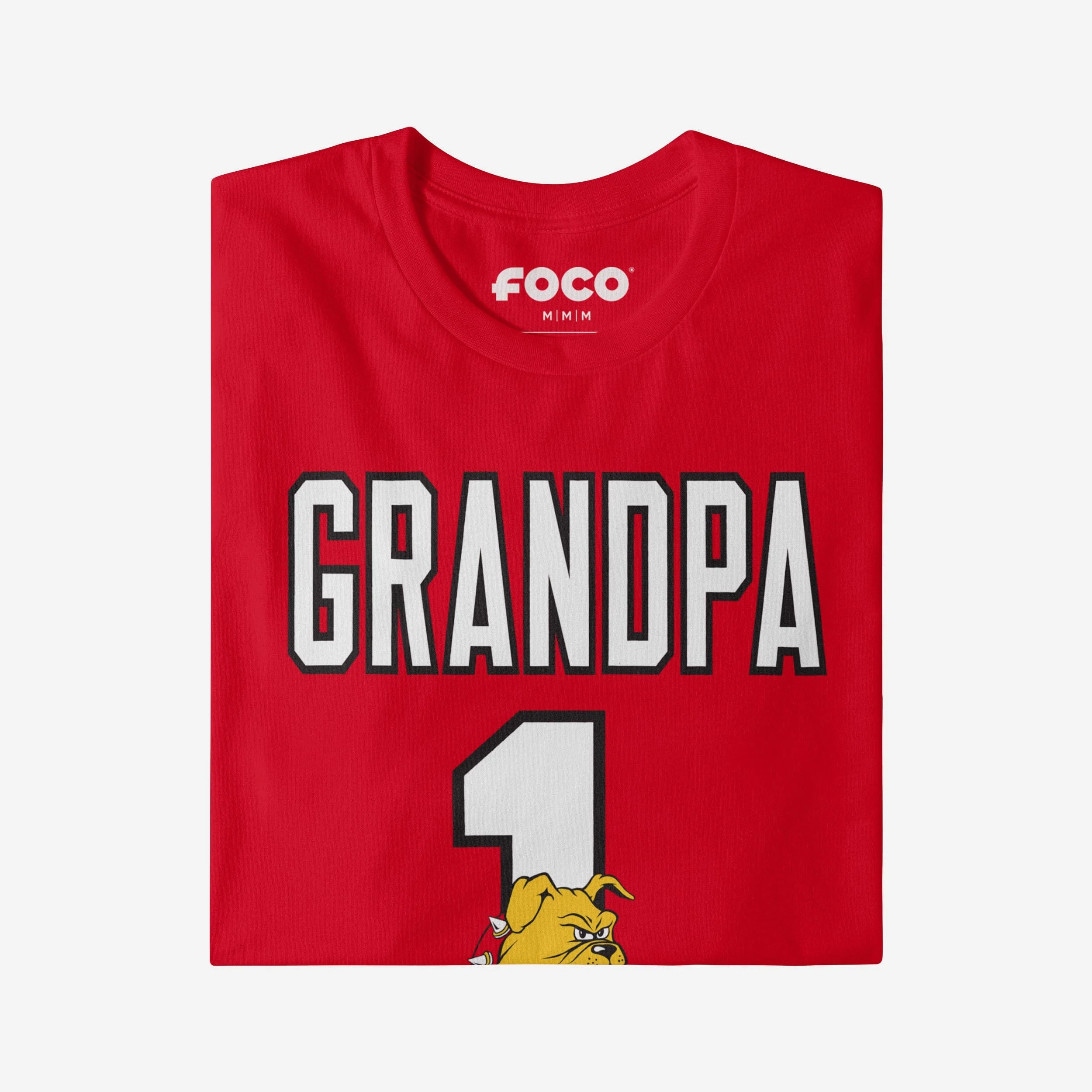 Ferris State Bulldogs Number 1 Grandpa T-Shirt - Image 3