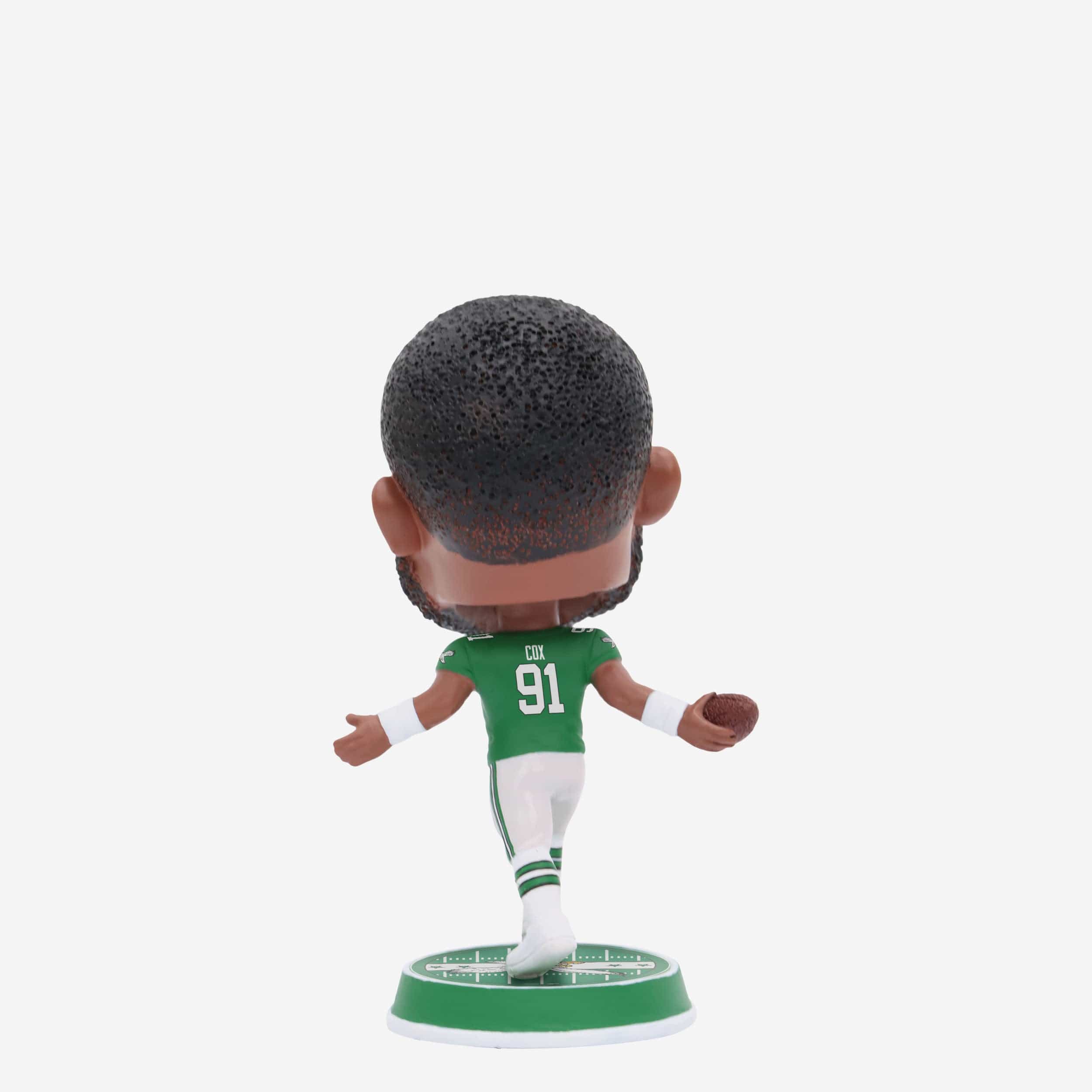 Fletcher Cox Philadelphia Eagles Kelly Green Uniform Field Stripe Mini Bighead Bobblehead - Image 5
