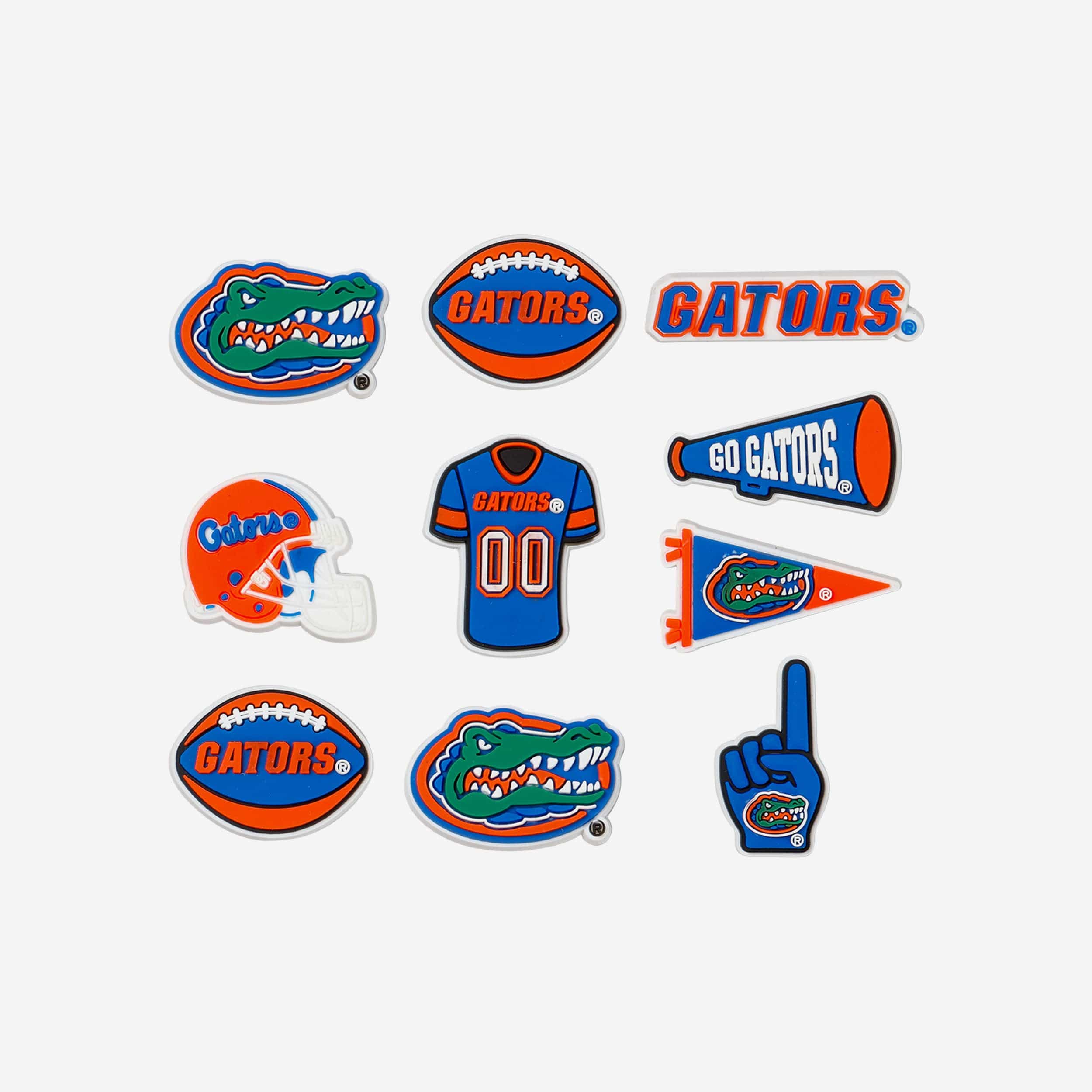 Florida Gators 10 Pack Team Clog Charms