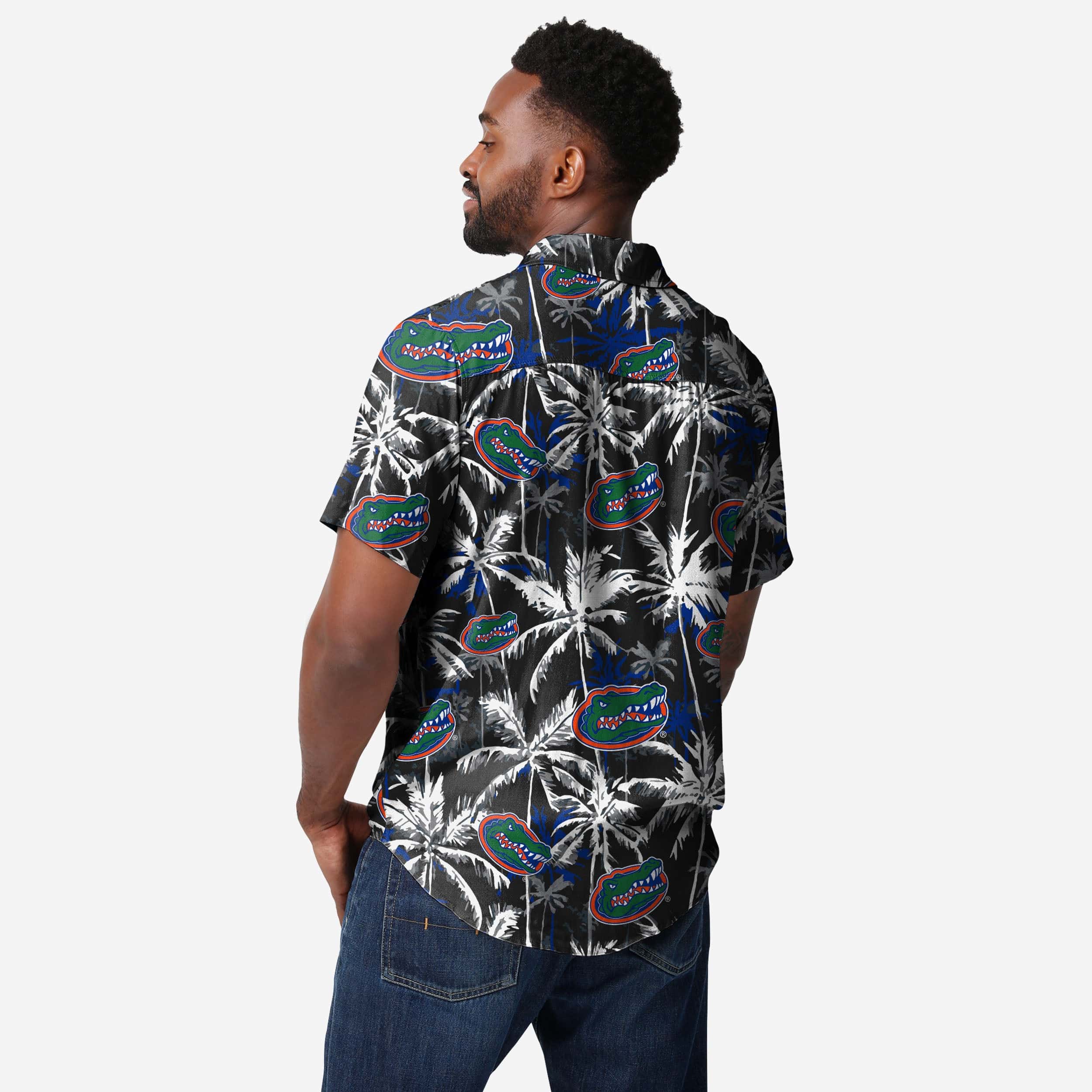 Florida Gators Black Floral Button Up Shirt - Image 2