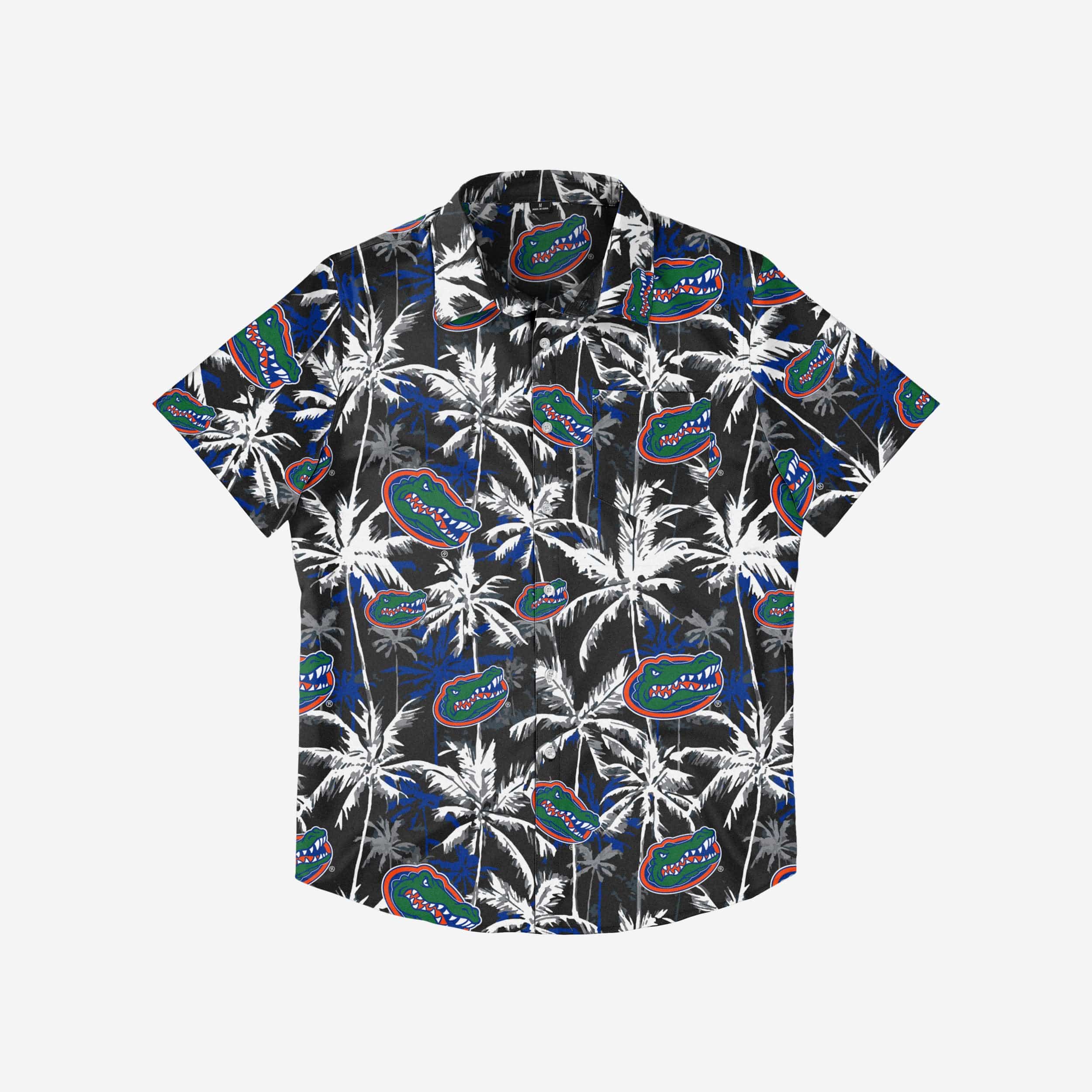 Florida Gators Black Floral Button Up Shirt - Image 3