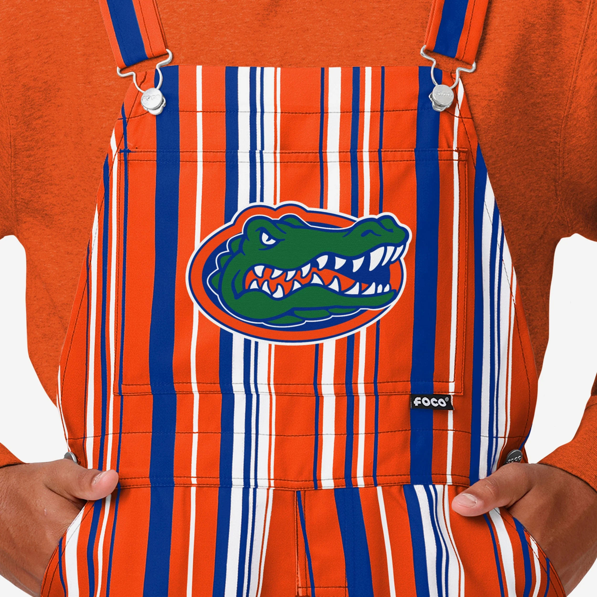 Florida Gators Mens Hyper Stripe Bib Overalls - Image 4