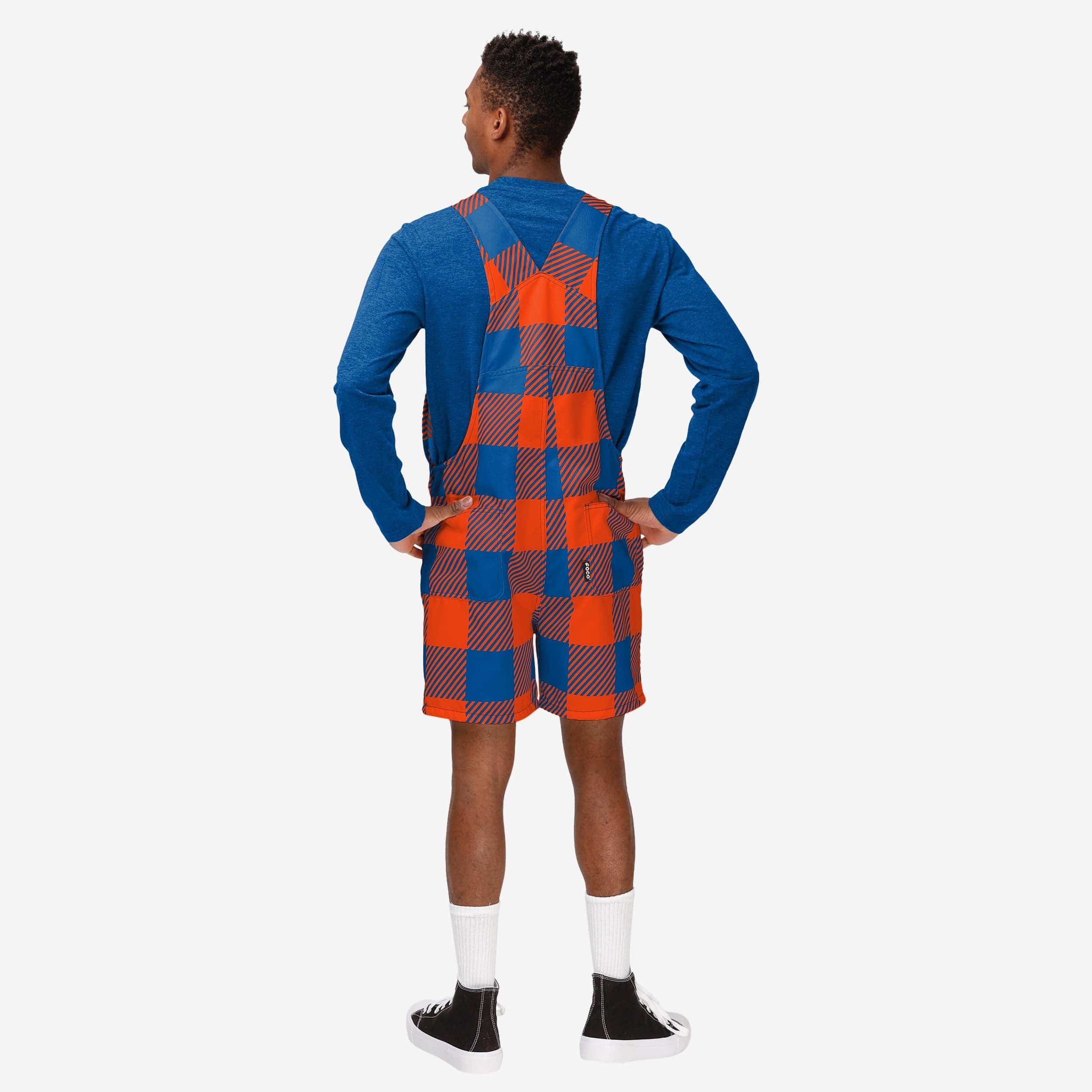 Florida Gators Mens Plaid Bib Shortalls - Image 2