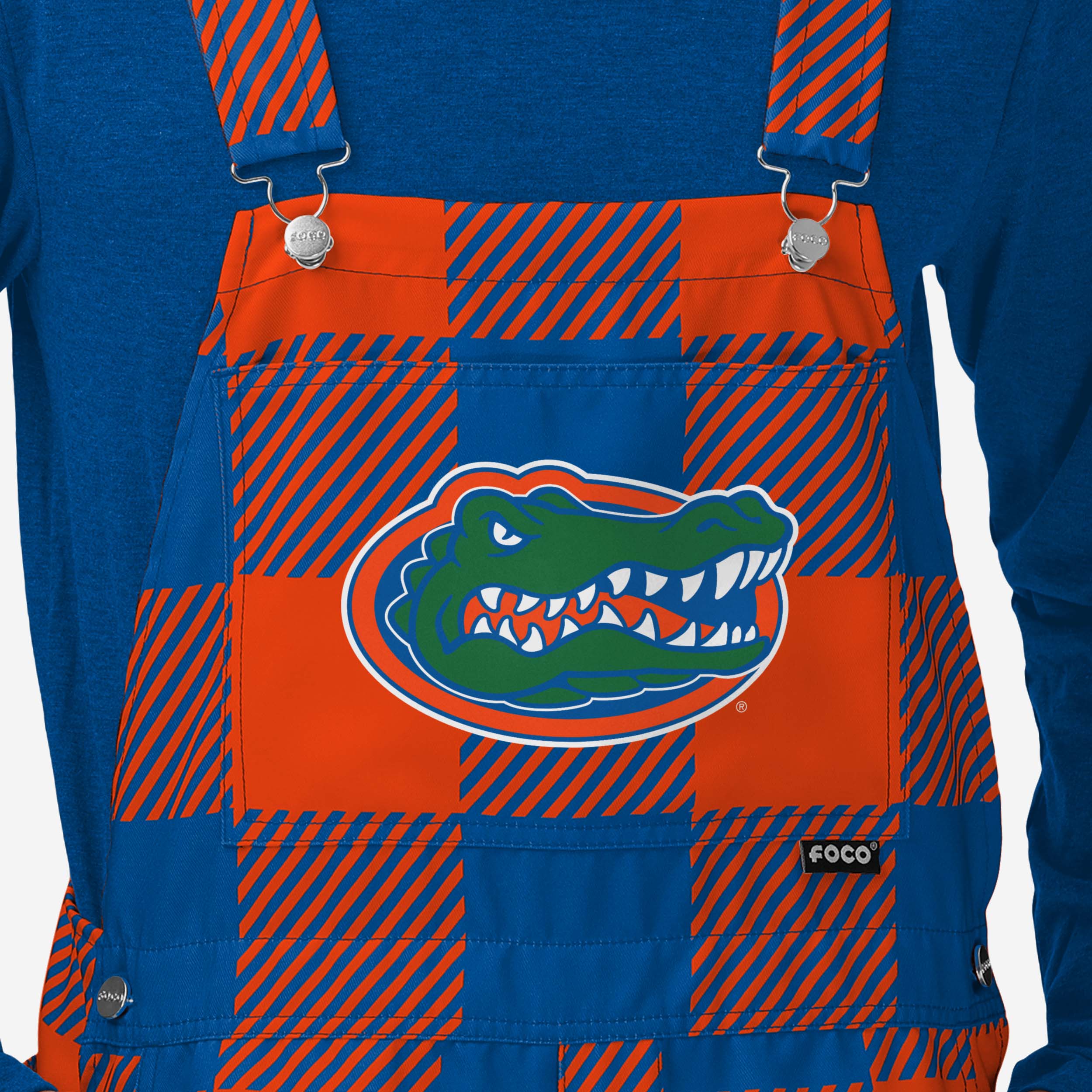 Florida Gators Mens Plaid Bib Shortalls - Image 4