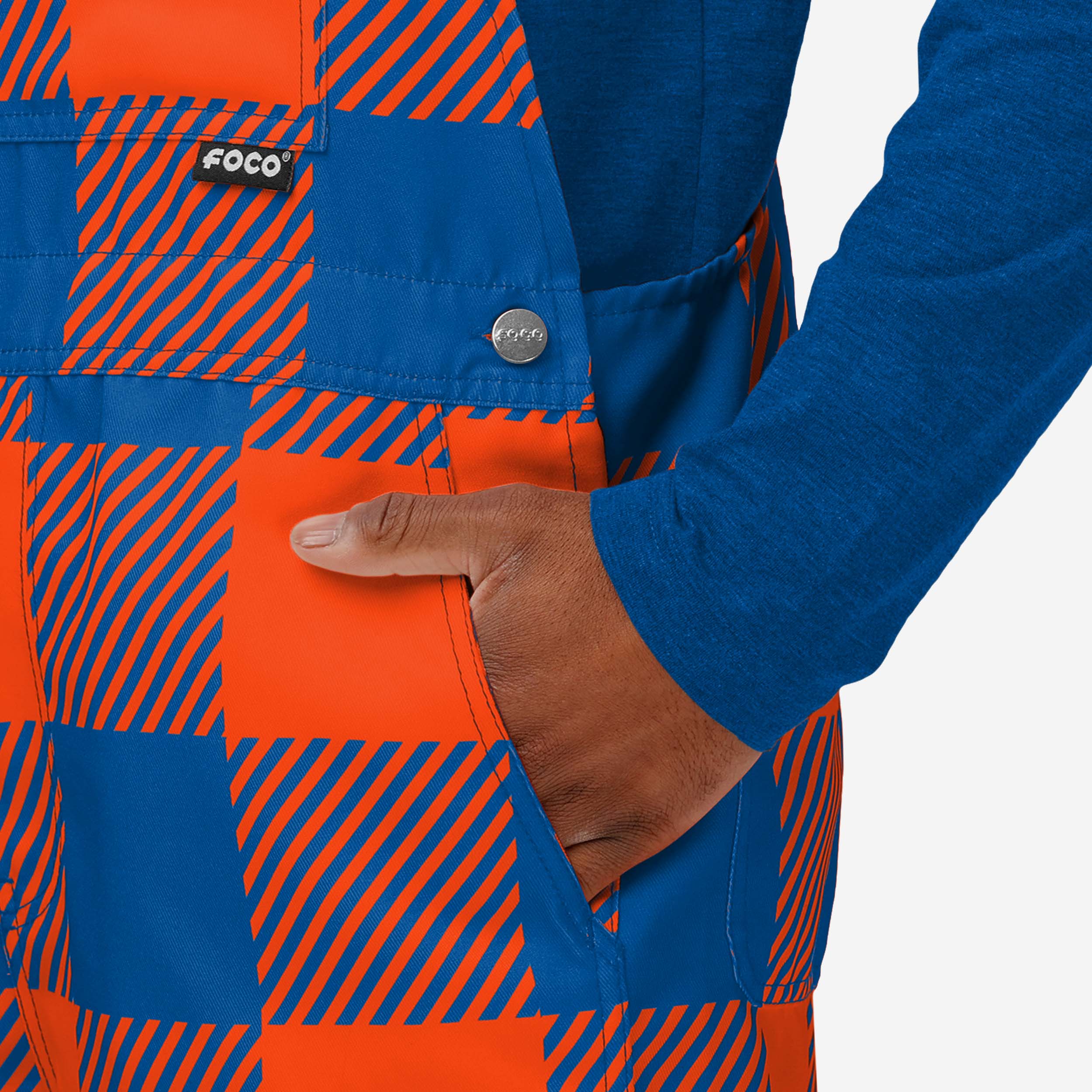 Florida Gators Mens Plaid Bib Shortalls - Image 5
