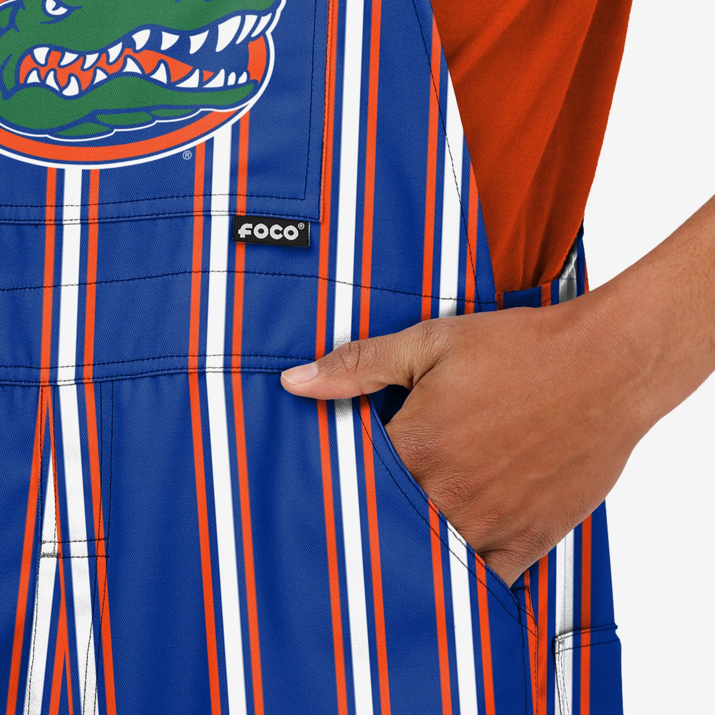 Florida Gators Mens Sideline Spirit Bib Overalls - Image 5